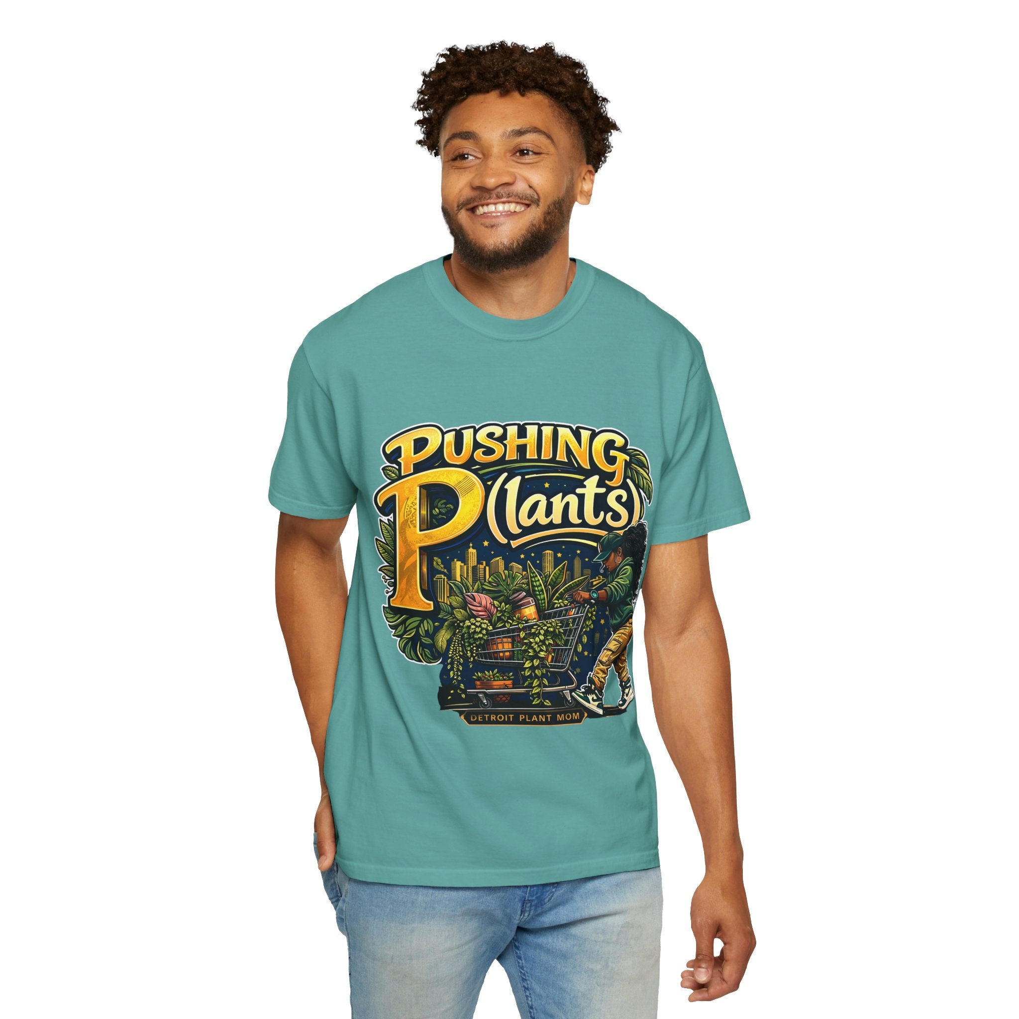DPM: Pushing P(lants) T-Shirt - Melanated Woman Graphic Tee