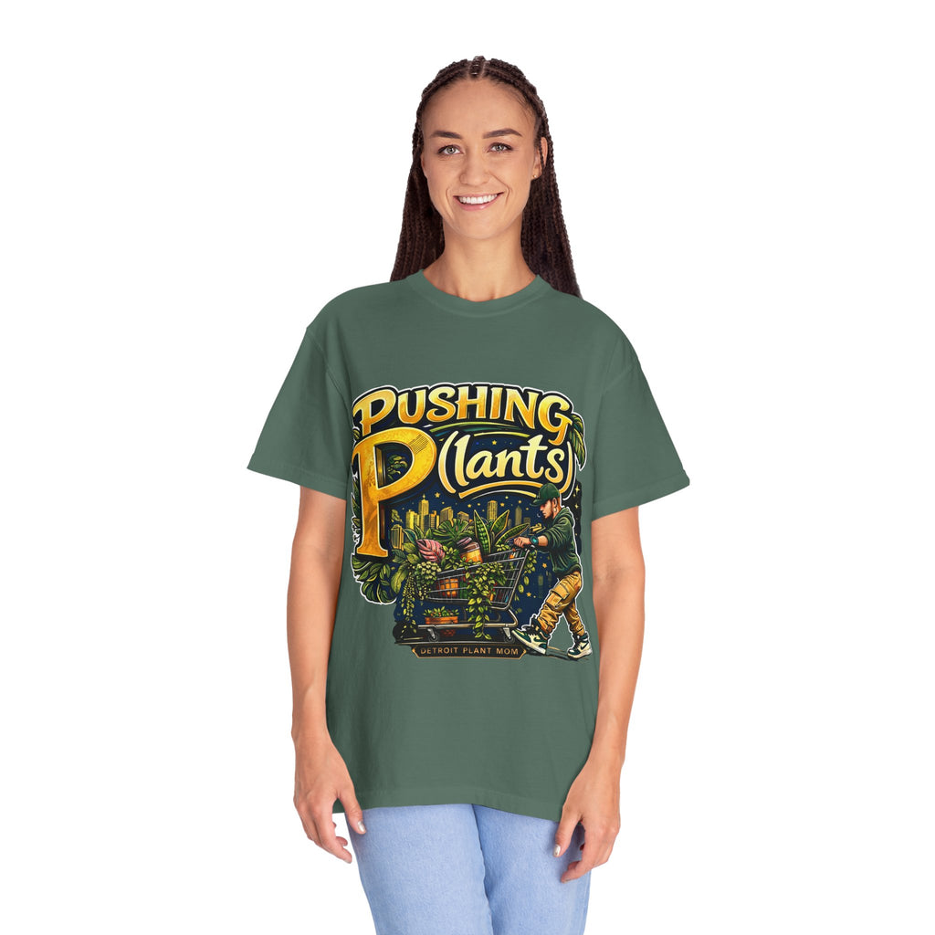 Pushing P(lants) T-Shirt - Man Graphic Tee plant lover graphic tee by Detroit Plant Mom - product view 27