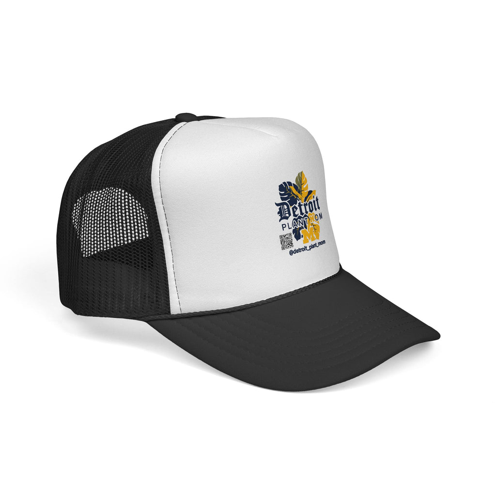 Detroit Plant Mom Trucker Cap — Retro Floral Mesh Snapback