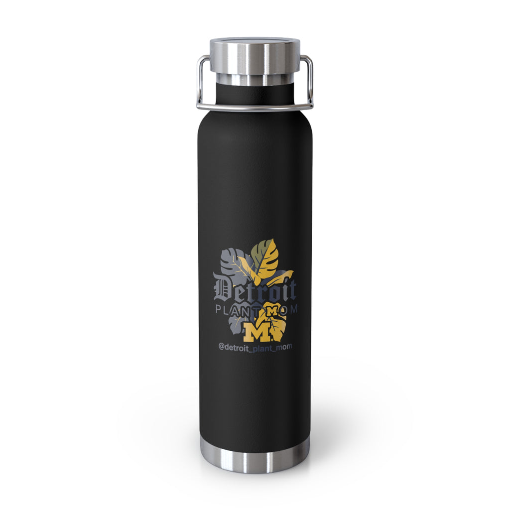 Copper Vacuum Insulated Water Bottle, 22oz plant lover water bottle by Detroit Plant Mom - product view 12