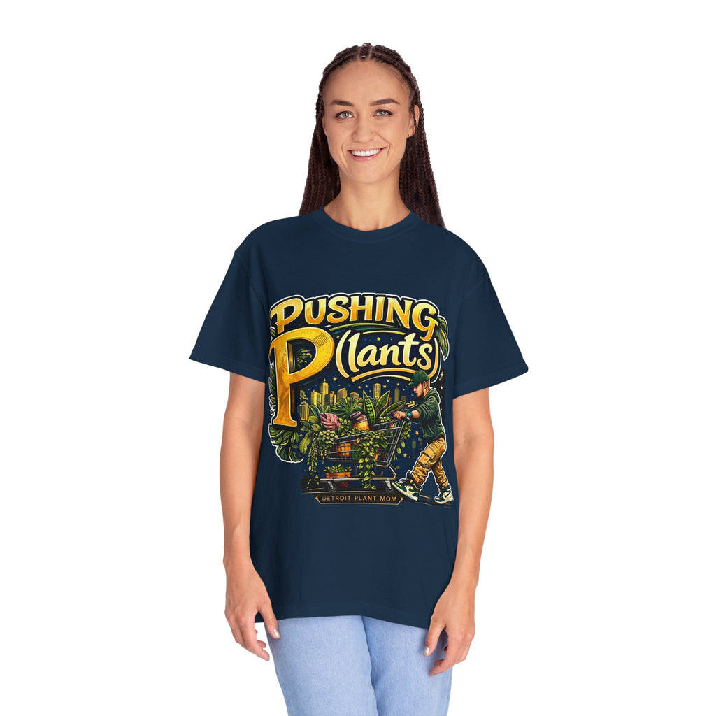 Pushing P(lants) T-Shirt - Man Graphic Tee plant lover graphic tee by Detroit Plant Mom - product view 37