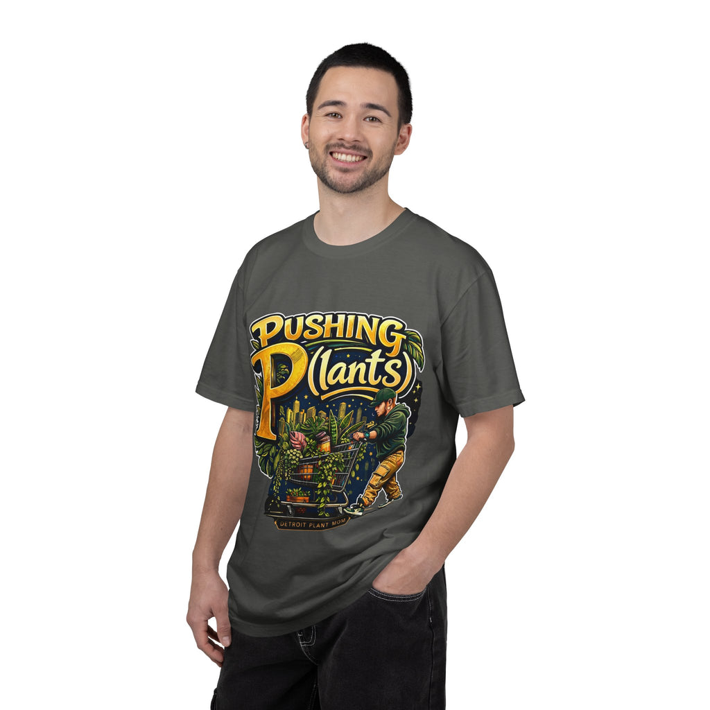 Pushing P(lants) T-Shirt - Man Graphic Tee plant lover graphic tee by Detroit Plant Mom - product view 14