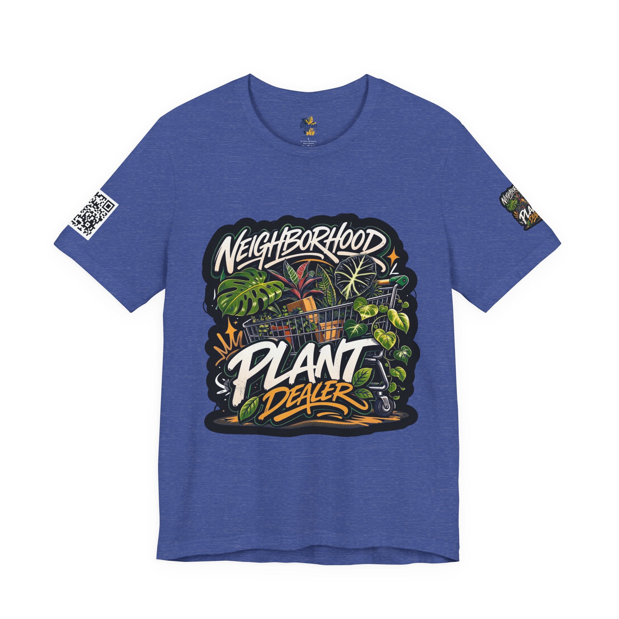 Neighborhood Plant Dealer - Graphic Botanical Streetwear Premium Tee plant lover graphic tee by Detroit Plant Mom
