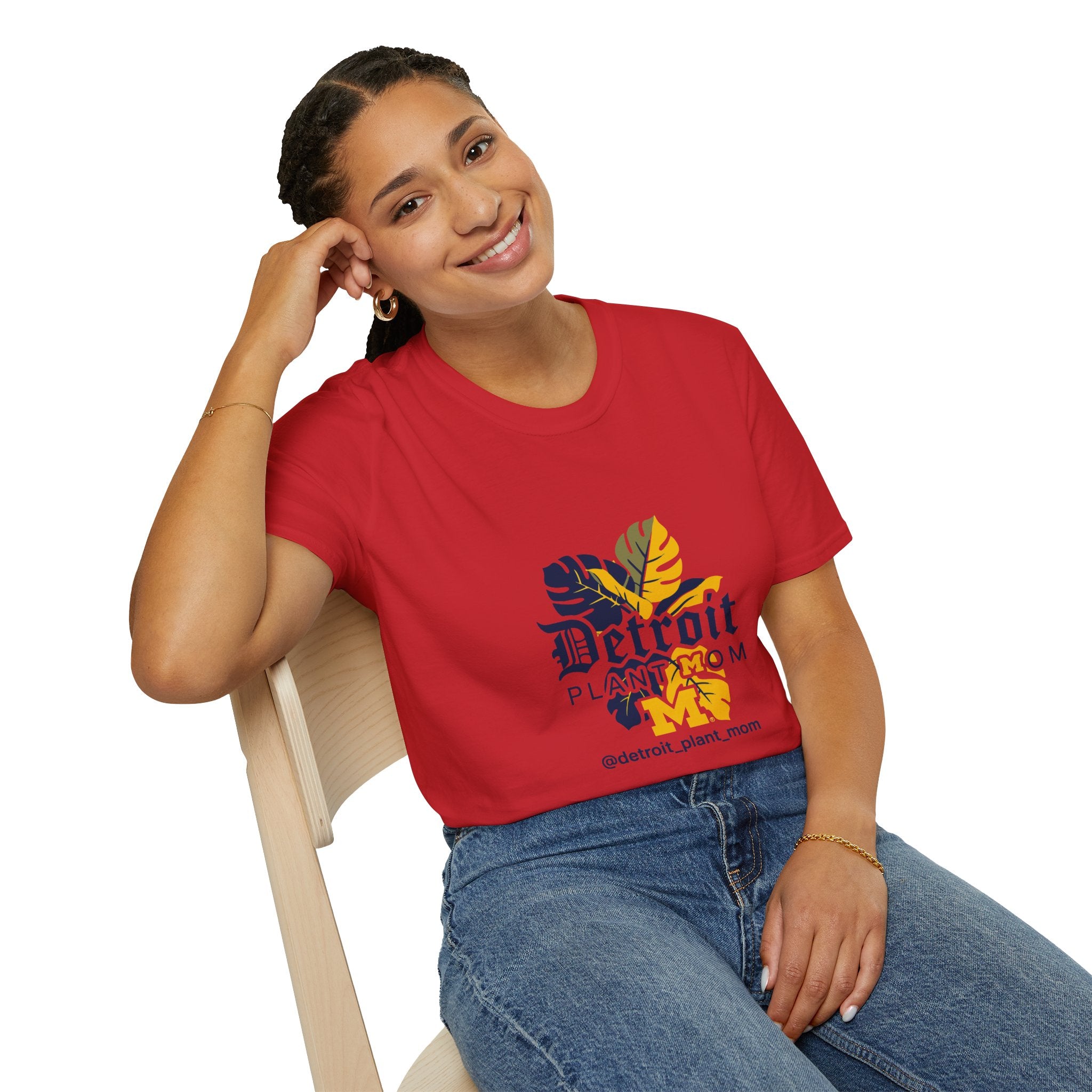 Detroit Plant Mom T-Shirt - Botanical City Pride Tee plant lover graphic tee by Detroit Plant Mom - product view 49