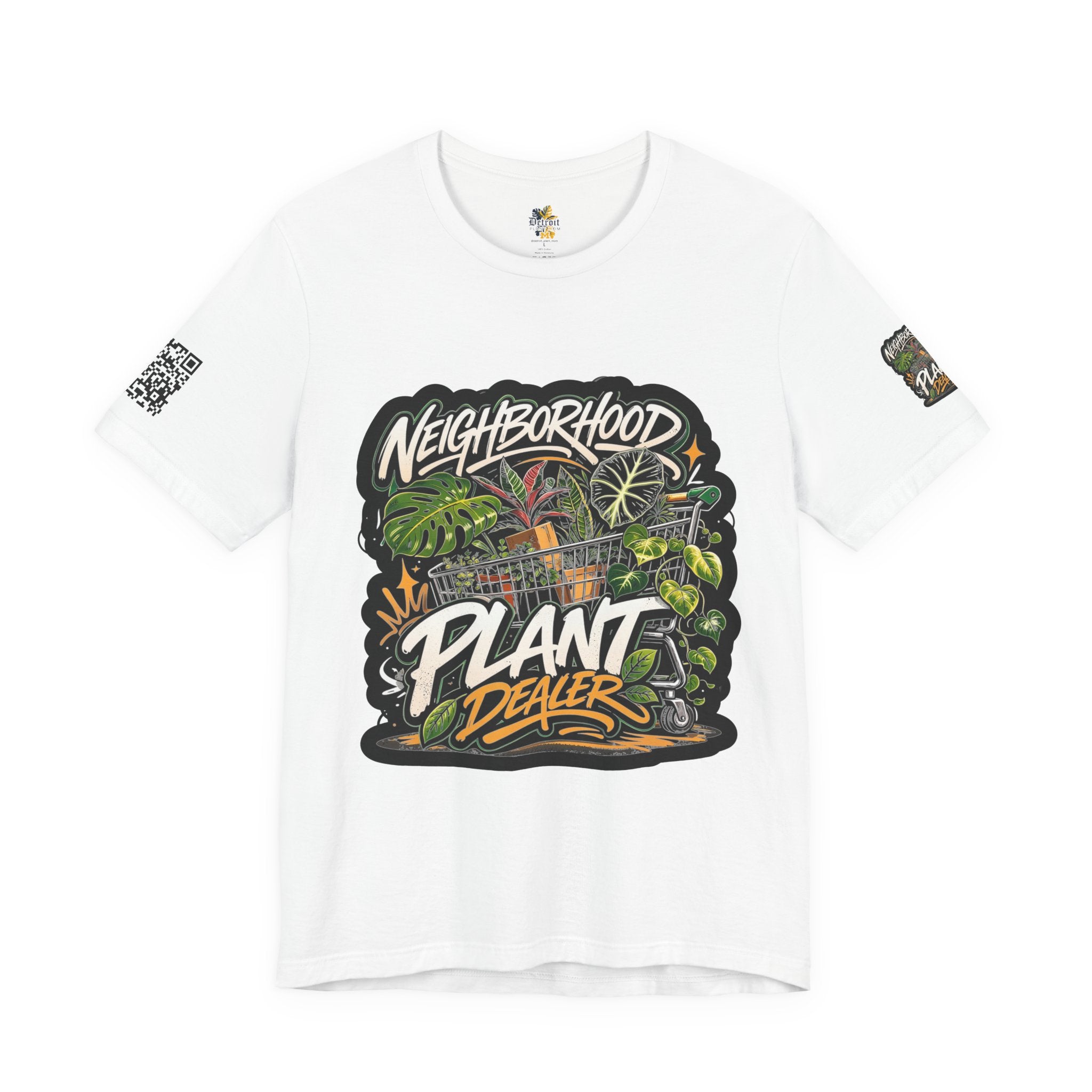 Neighborhood Plant Dealer - Graphic Botanical Streetwear Premium Tee plant lover graphic tee by Detroit Plant Mom