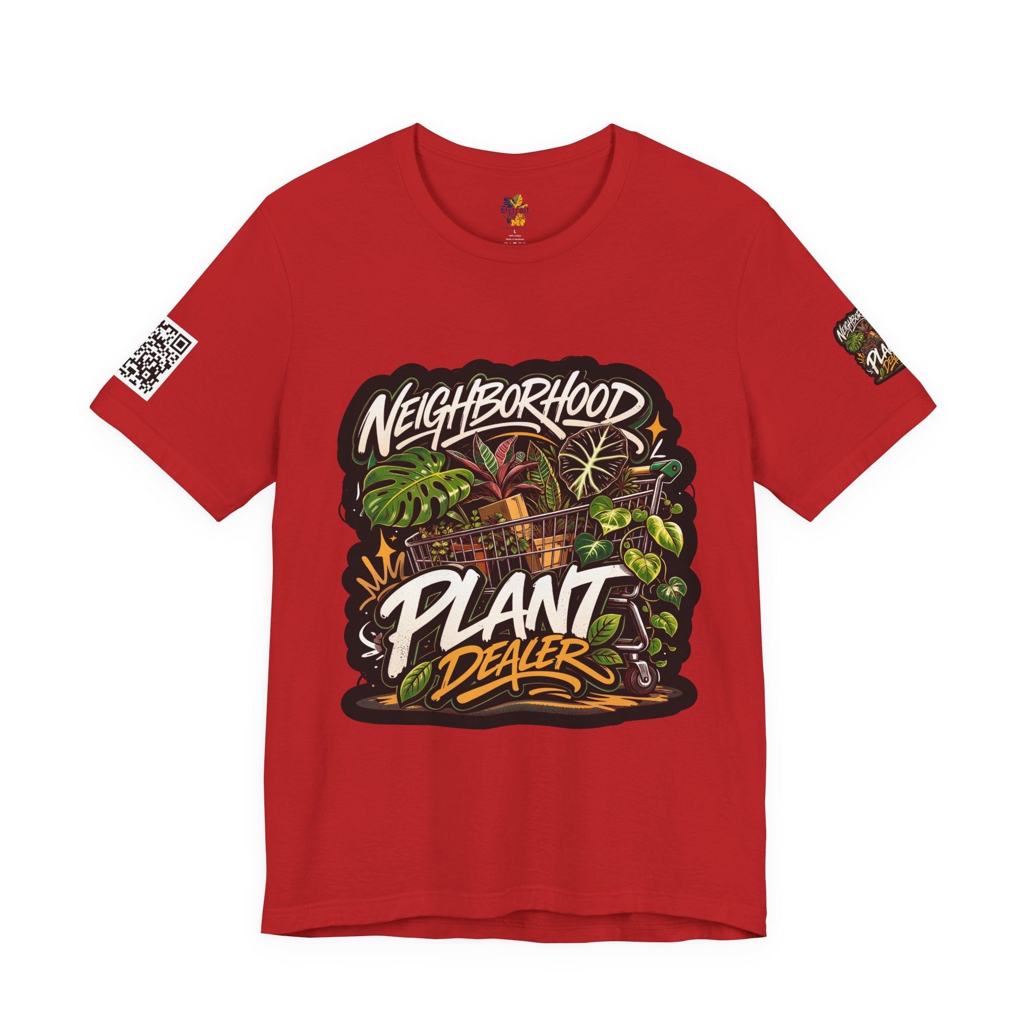 Neighborhood Plant Dealer - Graphic Botanical Streetwear Premium Tee plant lover graphic tee by Detroit Plant Mom