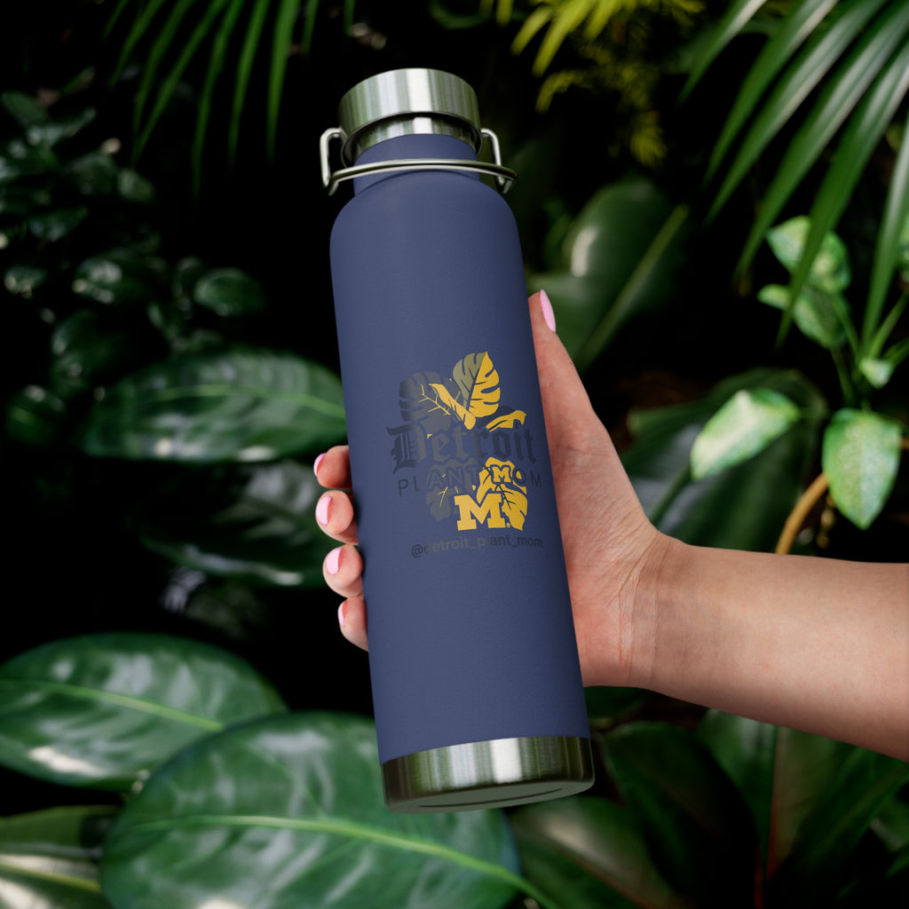 Copper Vacuum Insulated Water Bottle, 22oz plant lover water bottle by Detroit Plant Mom - product view 17