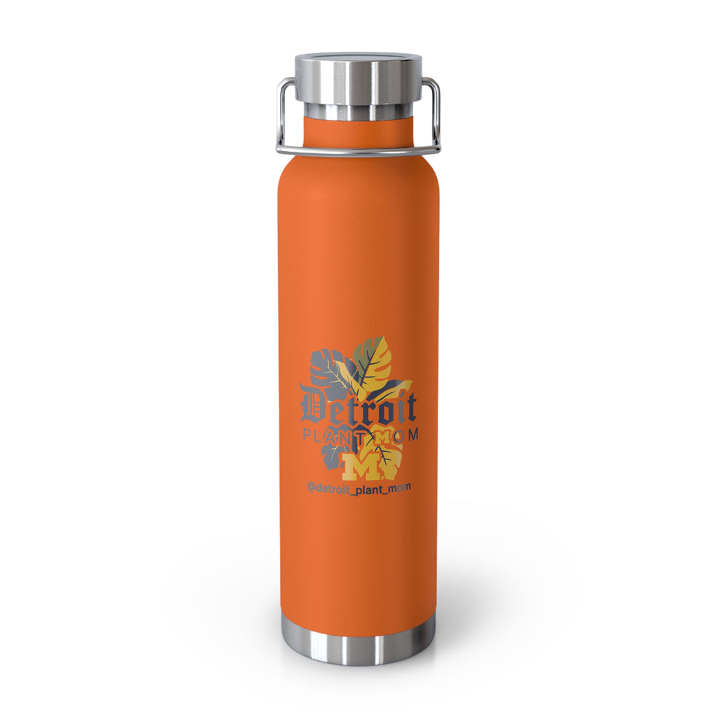 Copper Vacuum Insulated Water Bottle, 22oz plant lover water bottle by Detroit Plant Mom - product view 14