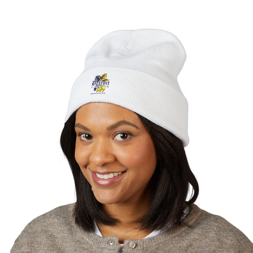 Detroit Plant Mom Classic Cuffed Beanie — Embroidered Detroit Plant Mom Floral Logo