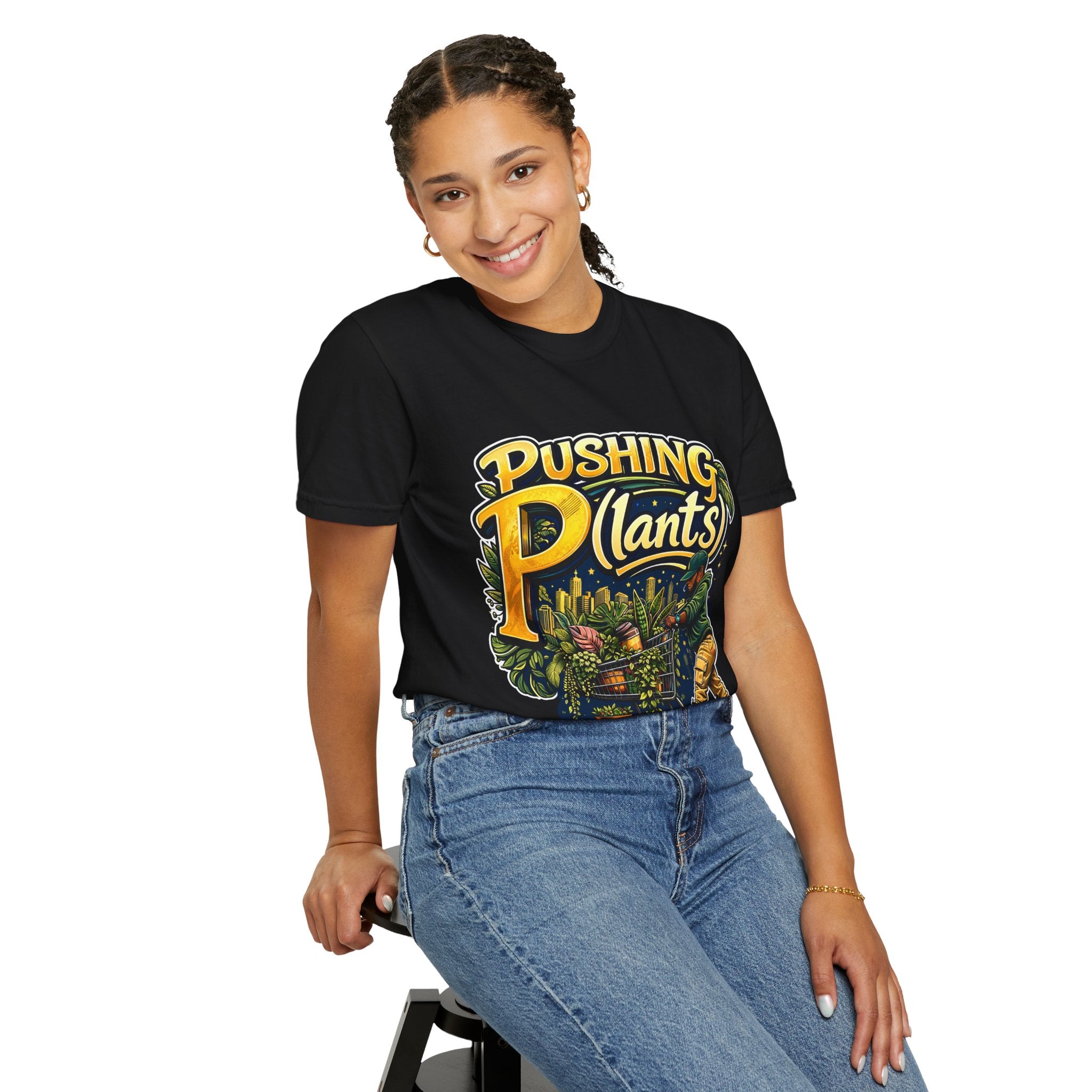 DPM: Pushing P(lants) T-Shirt - Melanated Man Graphic Tee