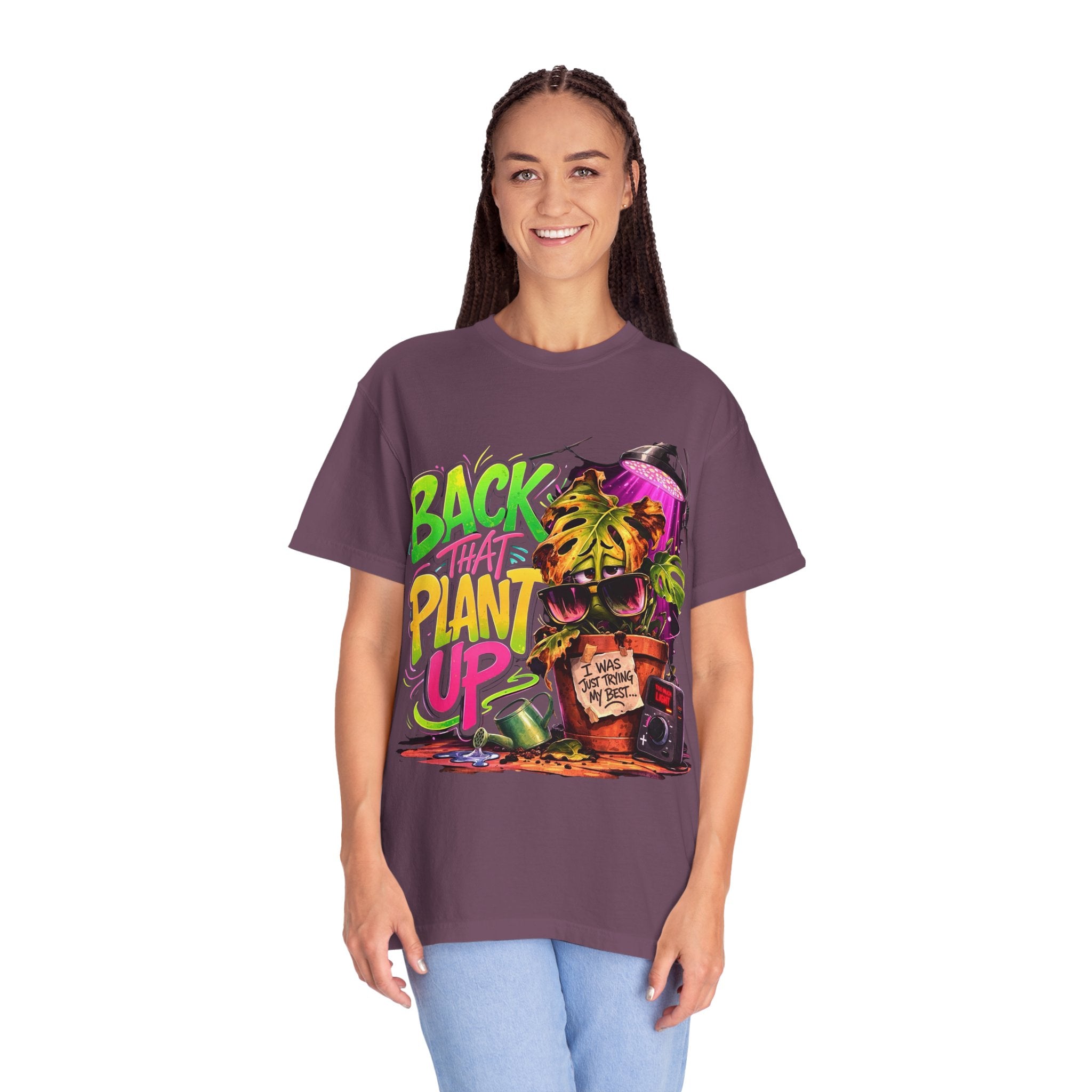 Back That Plant Up - Retro Graphic Tee plant lover hat by Detroit Plant Mom - product view 29