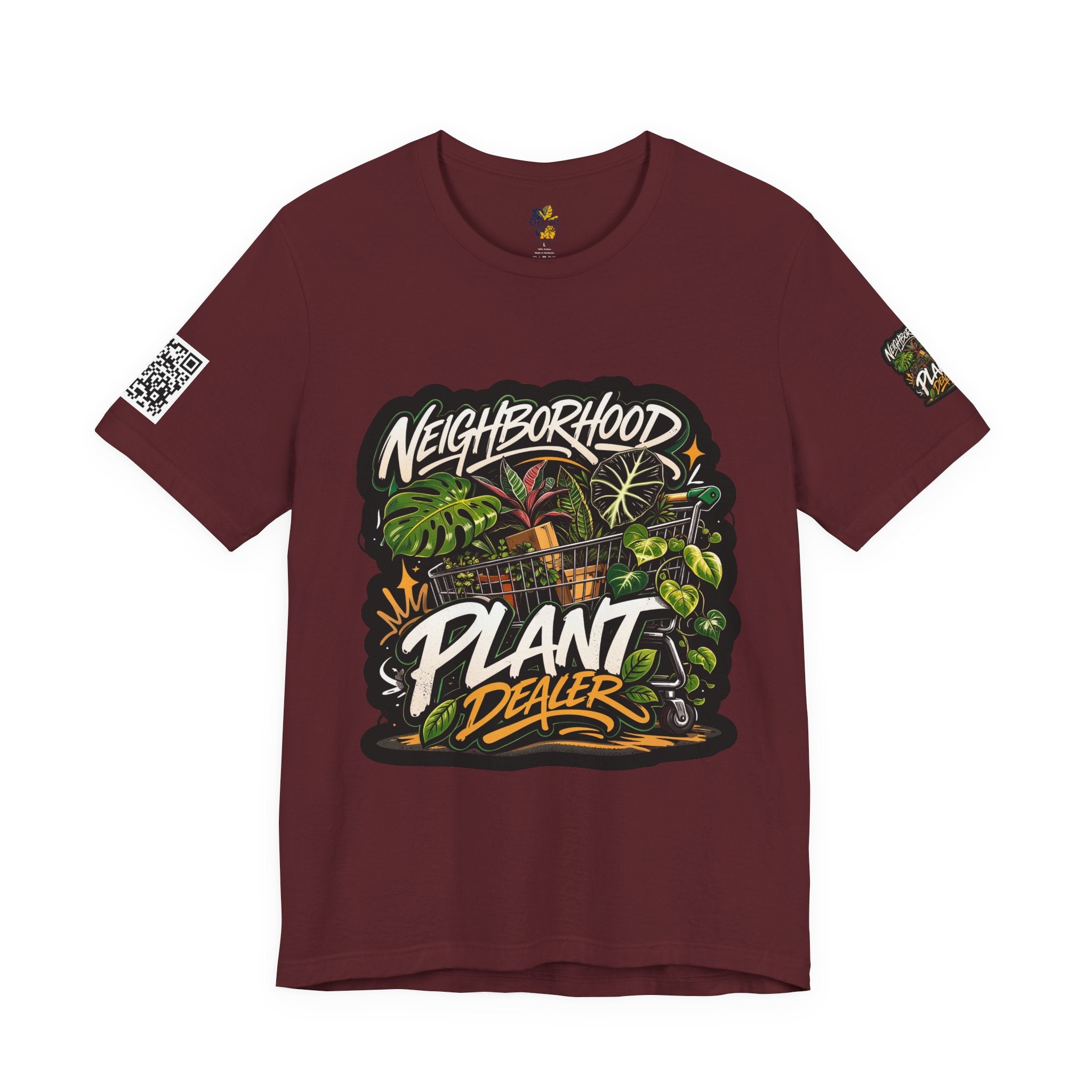 Neighborhood Plant Dealer - Graphic Botanical Streetwear Premium Tee plant lover graphic tee by Detroit Plant Mom