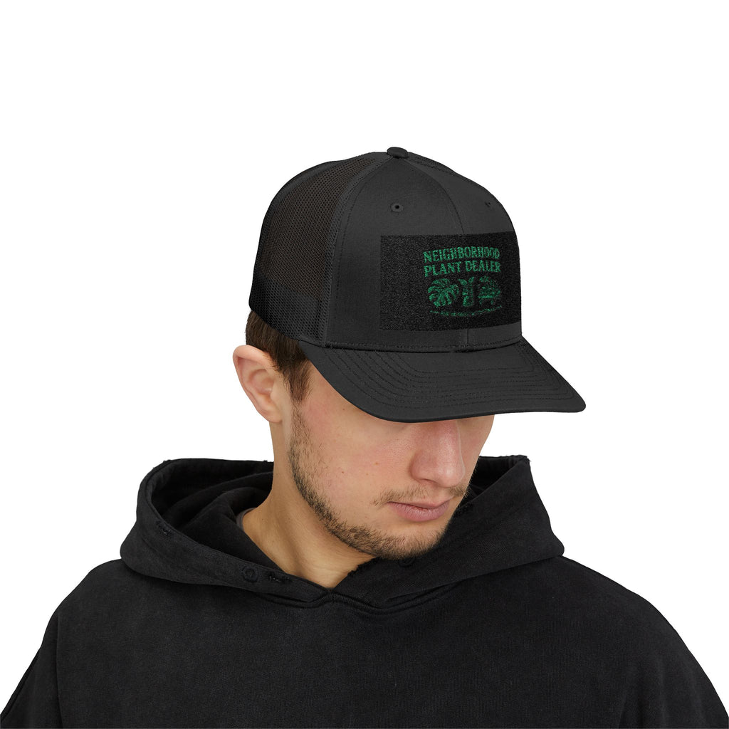 Neighborhood Plant Dealer Minimalistic Embroidered Snapback Hat plant lover hat by Detroit Plant Mom - product view 4