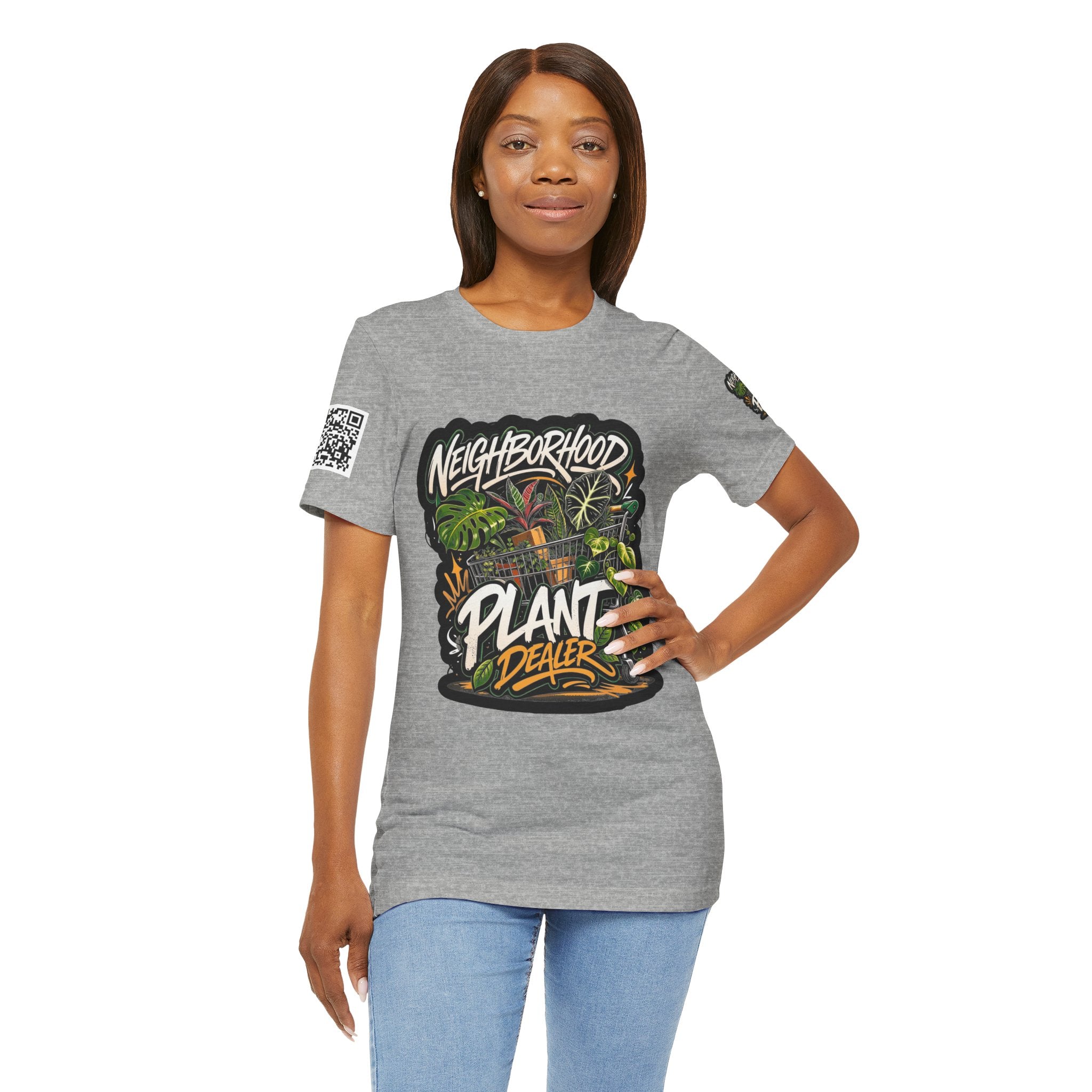 Neighborhood Plant Dealer - Graphic Botanical Streetwear Premium Tee plant lover graphic tee by Detroit Plant Mom