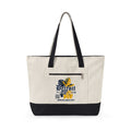 Detroit Plant Mom Bloom Canvas Tote - Zippered Eco-Friendly Market Bag plant lover tote bag by Detroit Plant Mom