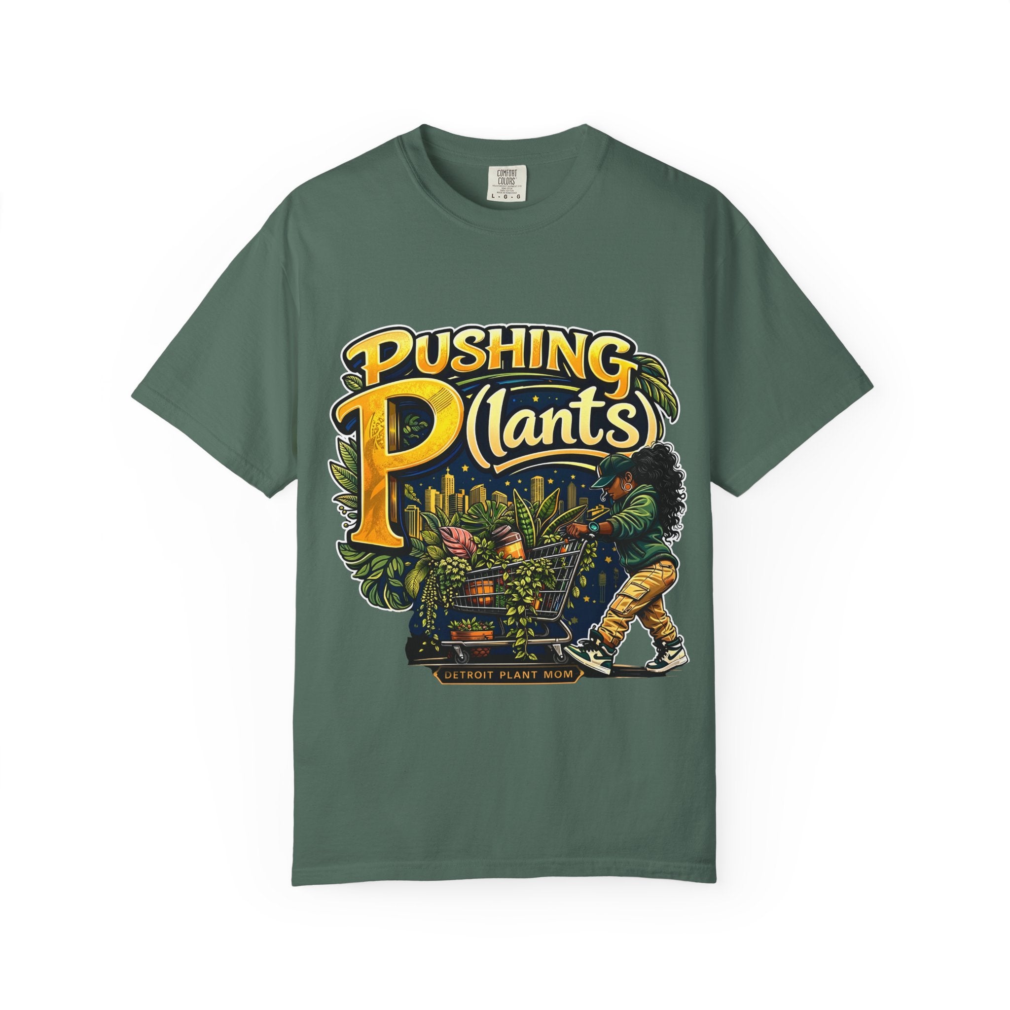 DPM: Pushing P(lants) T-Shirt - Melanated Woman Graphic Tee