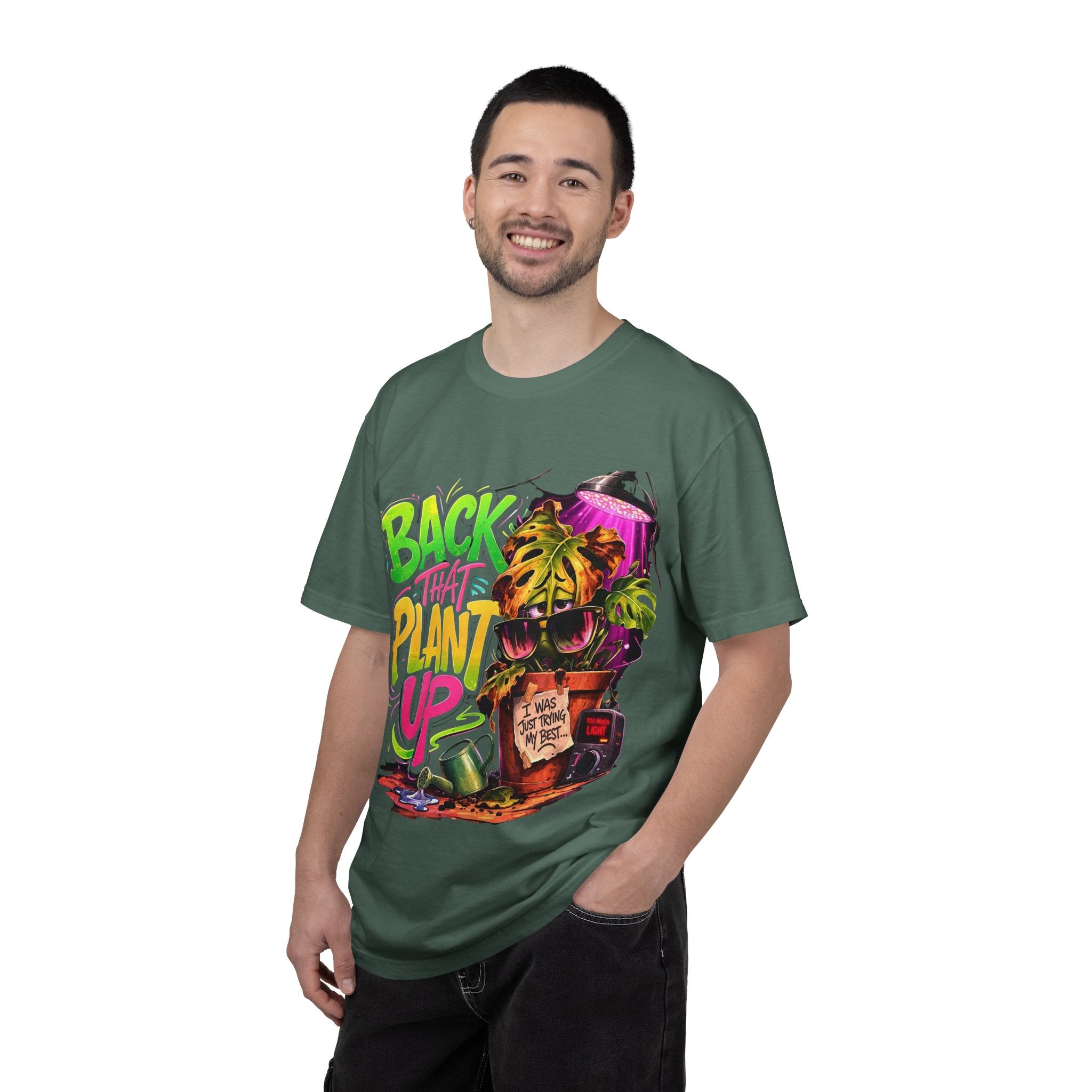 Back That Plant Up - Retro Graphic Tee plant lover hat by Detroit Plant Mom - product view 18