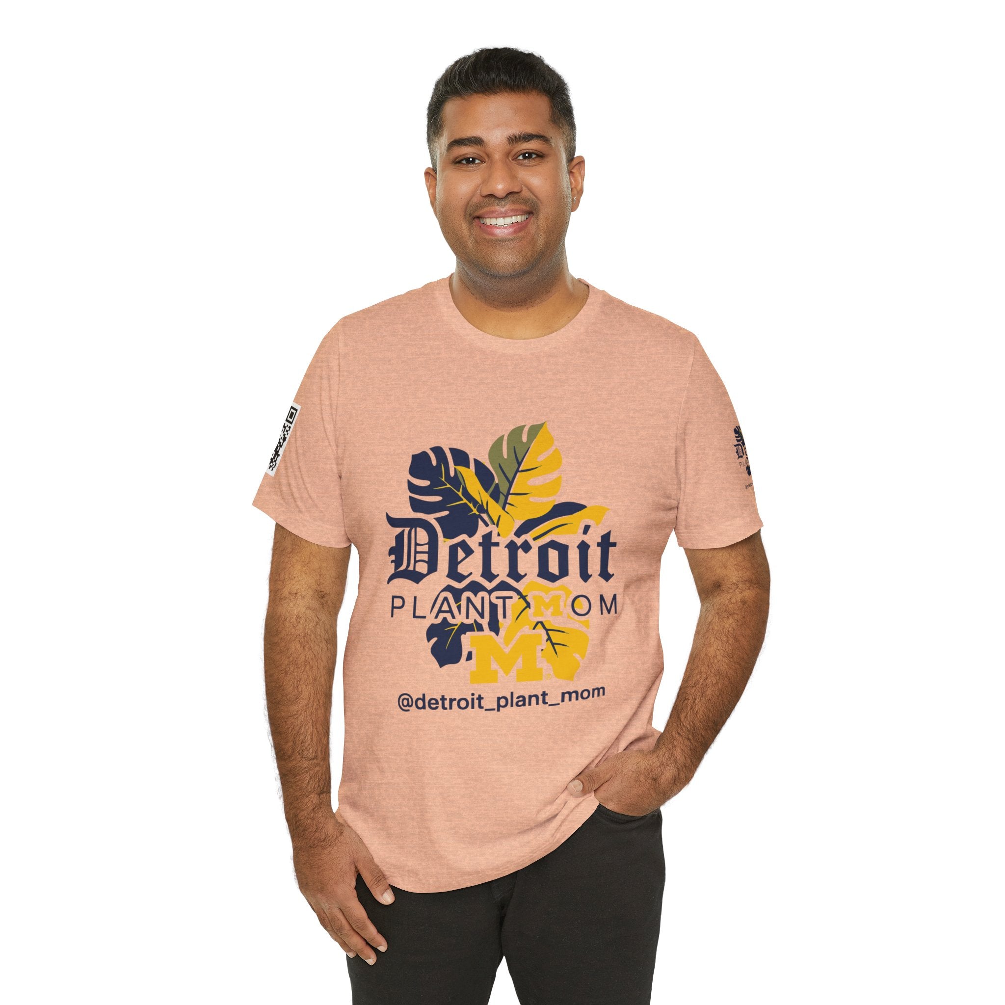 Detroit Plant Mom Premium Tee - Monstera Plant Mom Tee plant lover graphic tee by Detroit Plant Mom - product view 63
