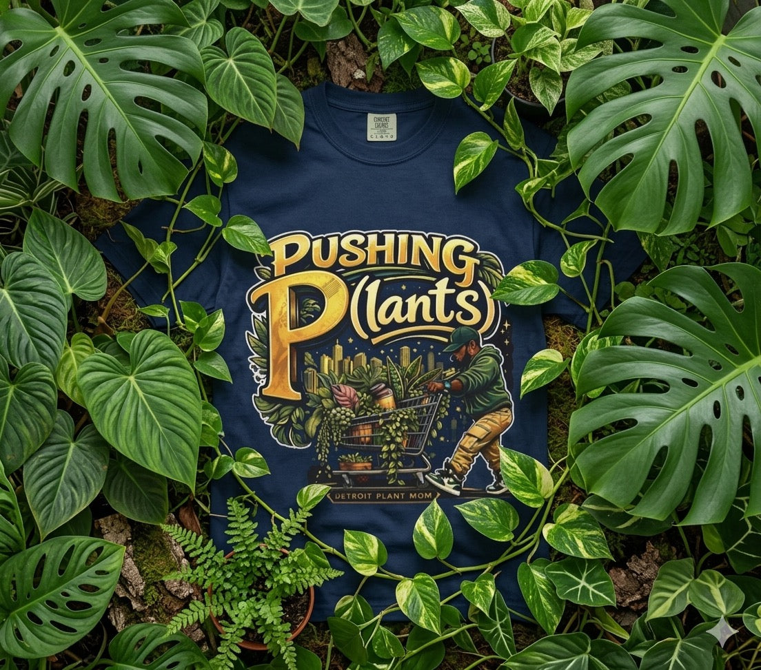 DPM: Pushing P(lants) T-Shirt - Melanated Man Graphic Tee