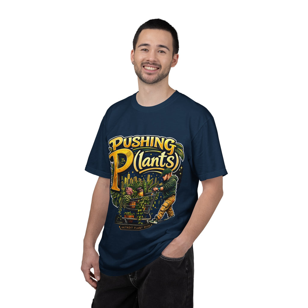 Pushing P(lants) T-Shirt - Man Graphic Tee plant lover graphic tee by Detroit Plant Mom - product view 34