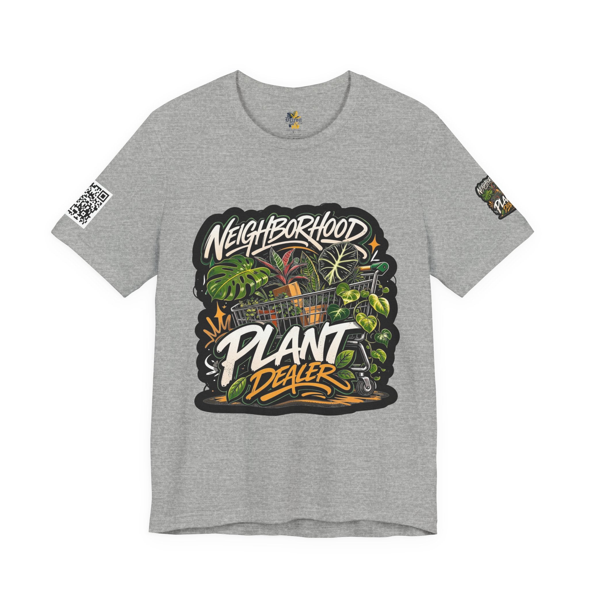 Neighborhood Plant Dealer - Graphic Botanical Streetwear Premium Tee plant lover graphic tee by Detroit Plant Mom