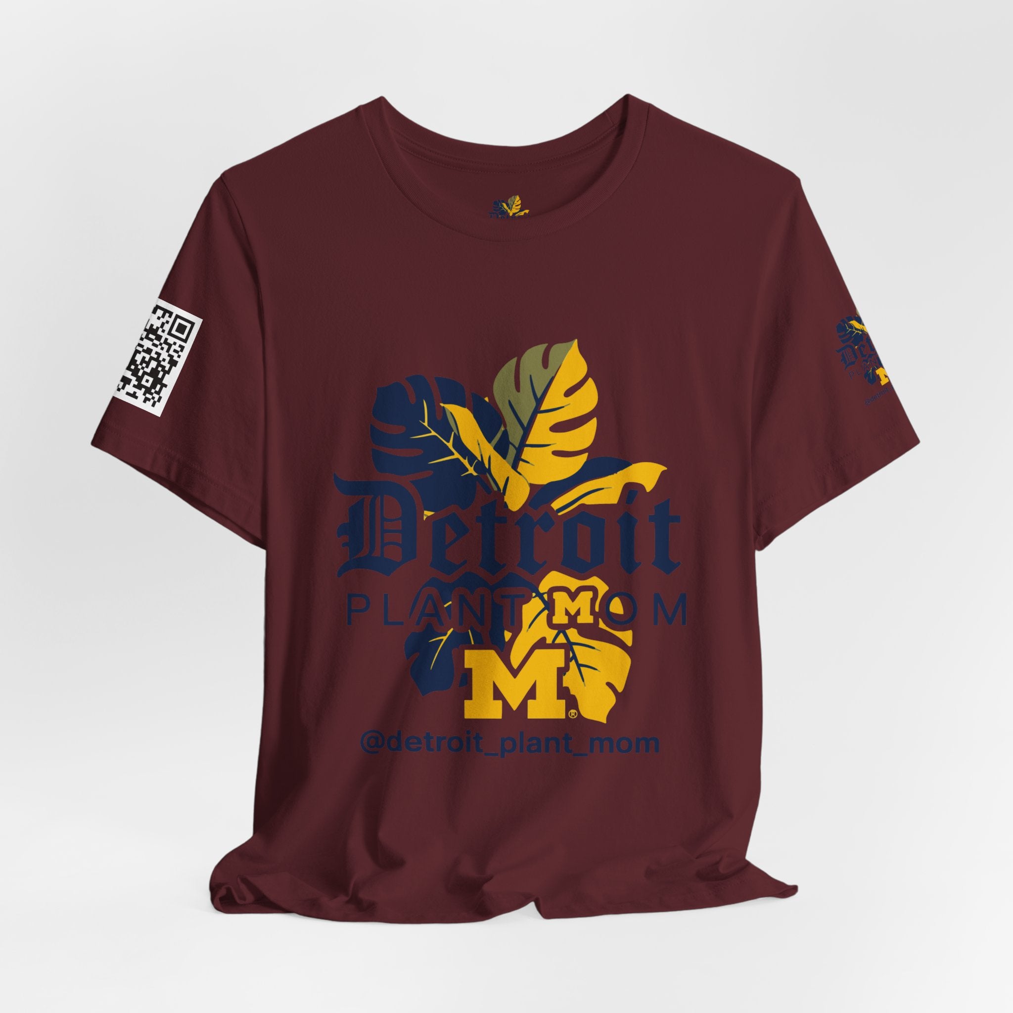 Detroit Plant Mom Premium Tee - Monstera Plant Mom Tee plant lover graphic tee by Detroit Plant Mom - product view 123