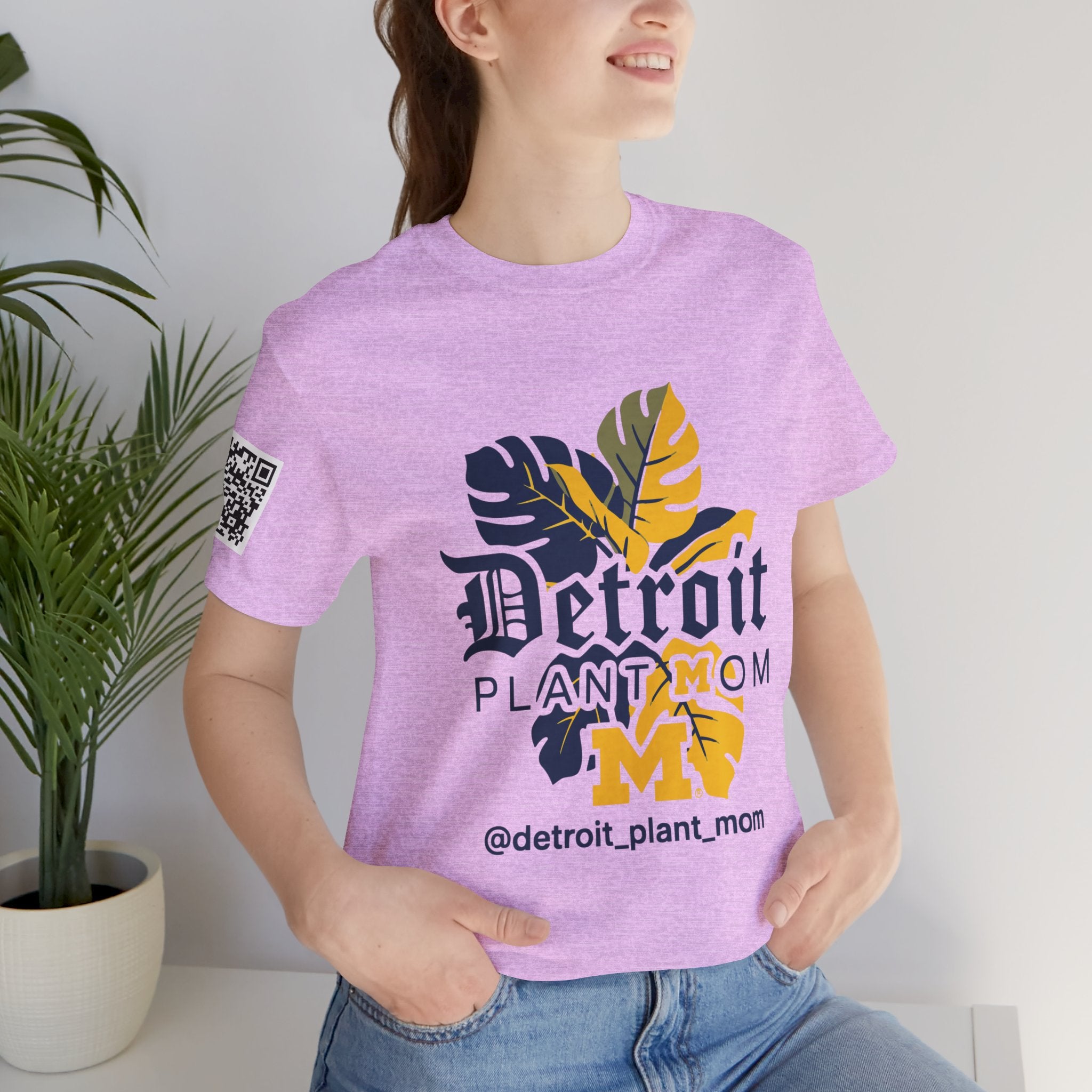 Detroit Plant Mom Premium Tee - Monstera Plant Mom Tee plant lover graphic tee by Detroit Plant Mom - product view 117