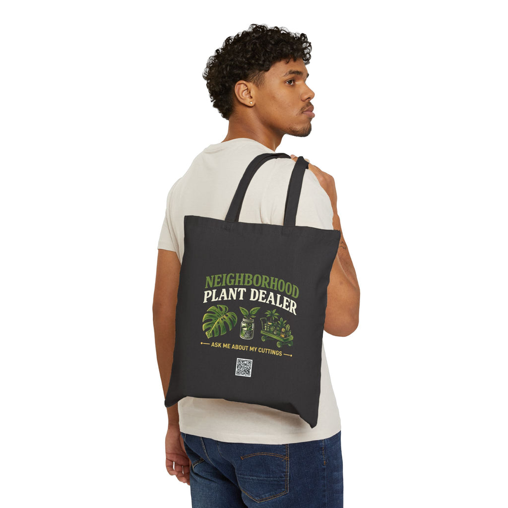 Tote Bag - Neighborhood Plant Dealer | 'Ask Me About My Cuttings' Plant Lover Tote