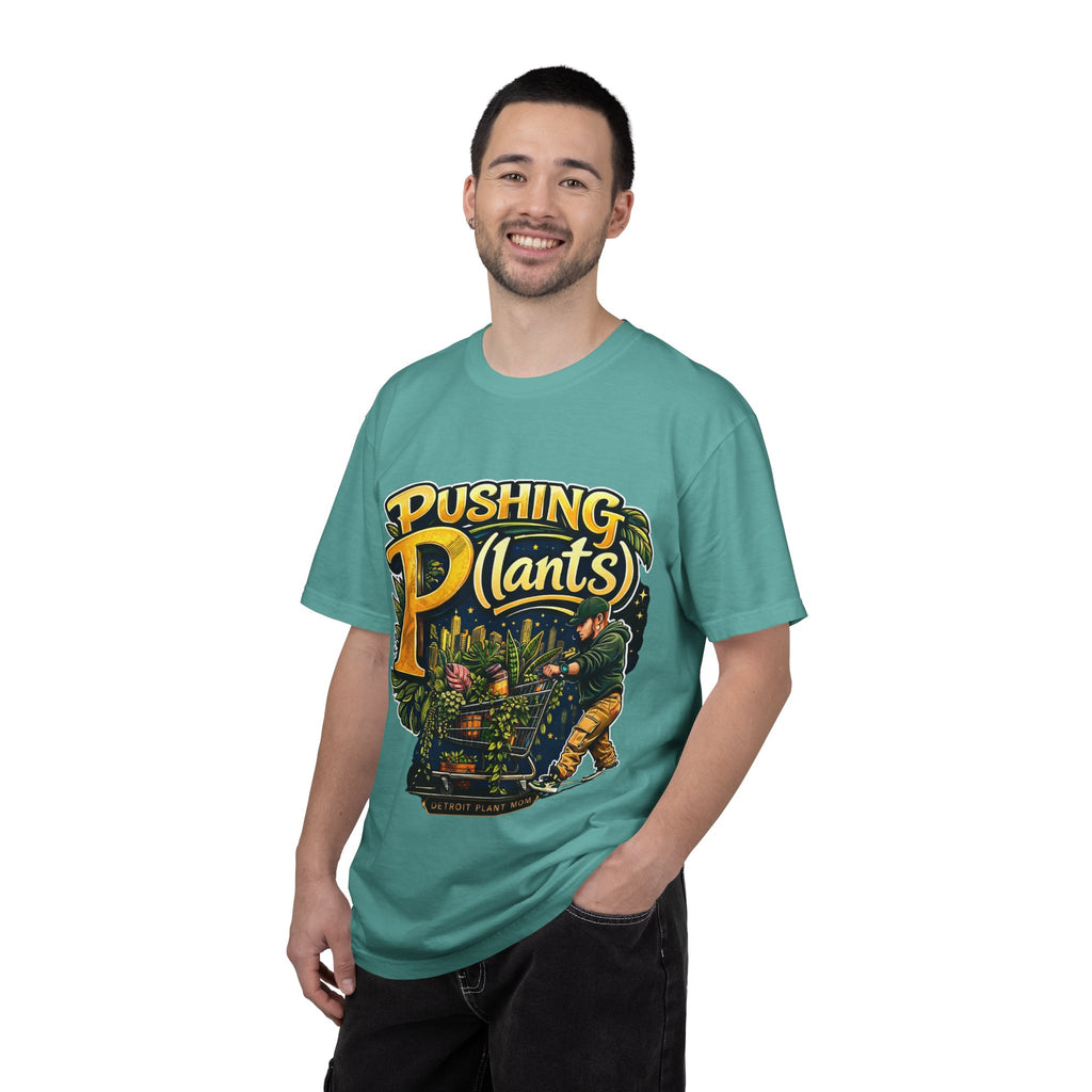 Pushing P(lants) T-Shirt - Man Graphic Tee plant lover graphic tee by Detroit Plant Mom - product view 29