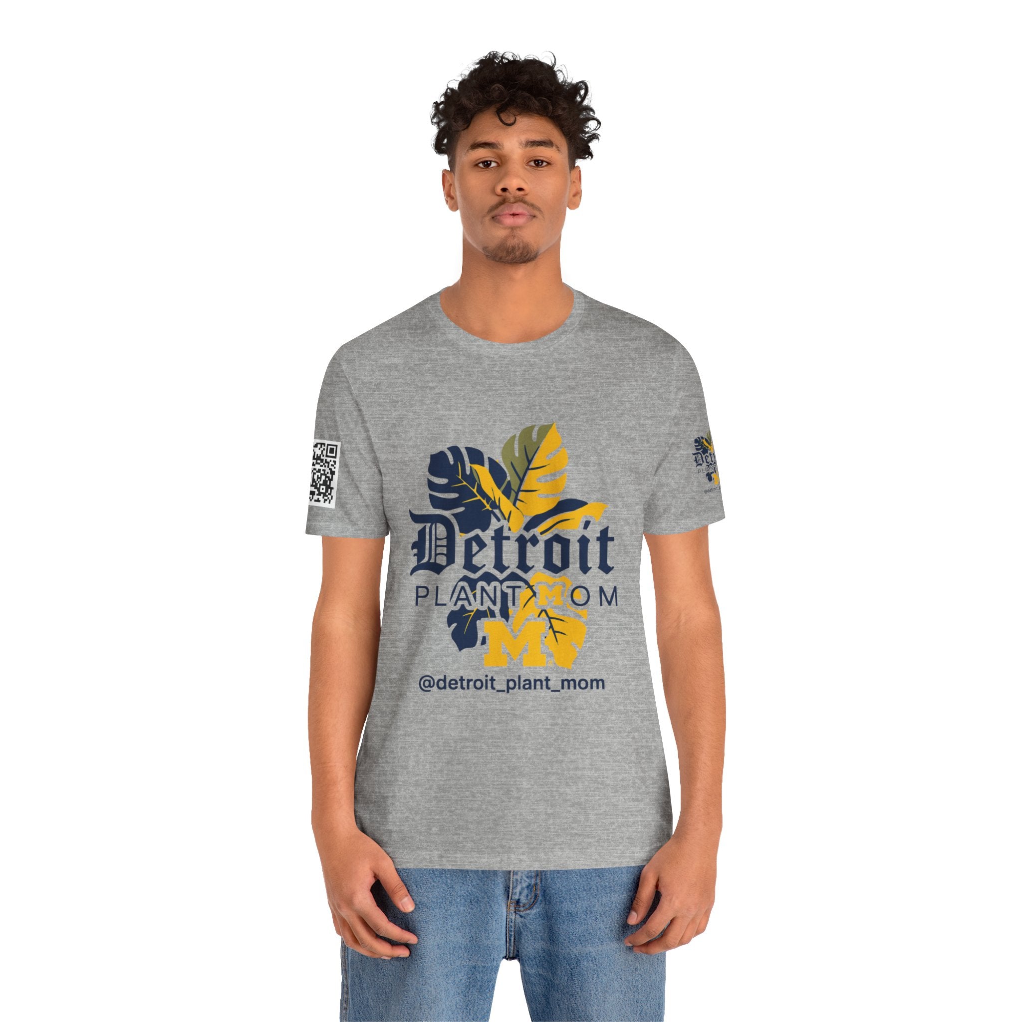 Detroit Plant Mom Premium Tee - Monstera Plant Mom Tee plant lover graphic tee by Detroit Plant Mom - product view 86