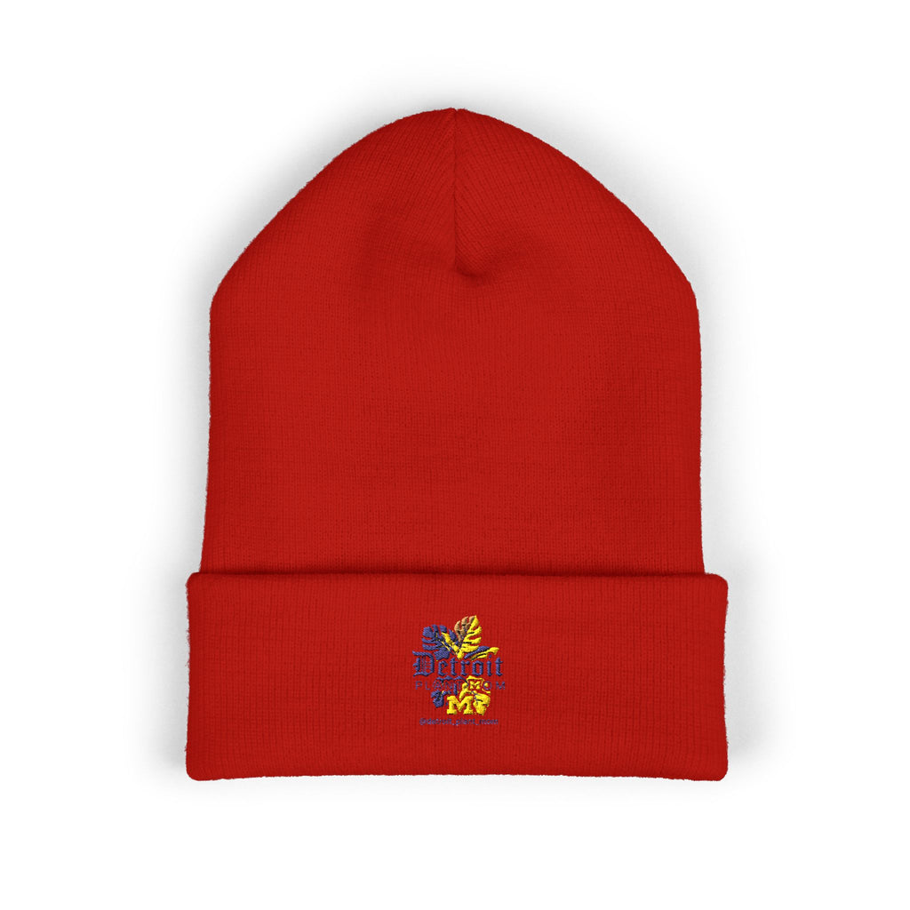 Detroit Plant Mom Classic Cuffed Beanie - Embroidered Detroit Plant Mom Floral Logo embroidered beanie by Detroit Plant Mom