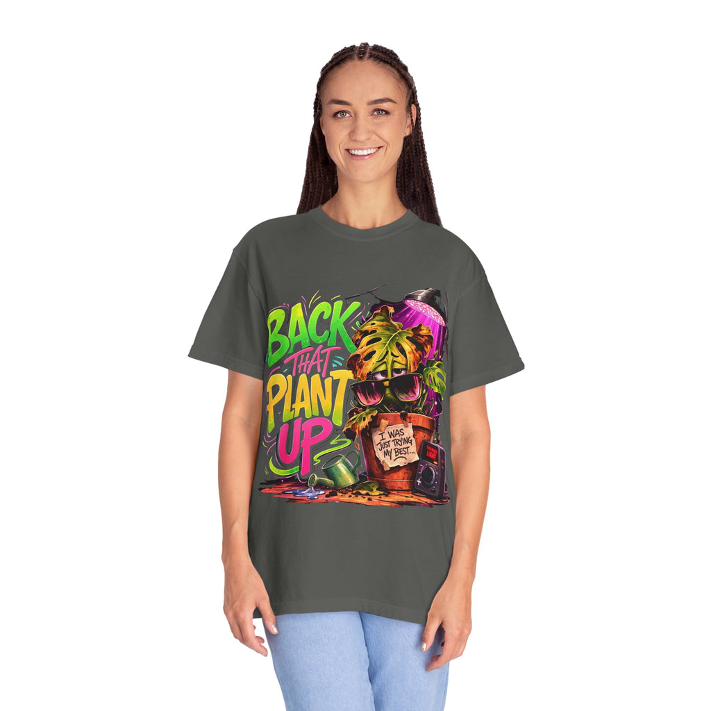 Back That Plant Up - Retro Graphic Tee plant lover hat by Detroit Plant Mom - product view 13