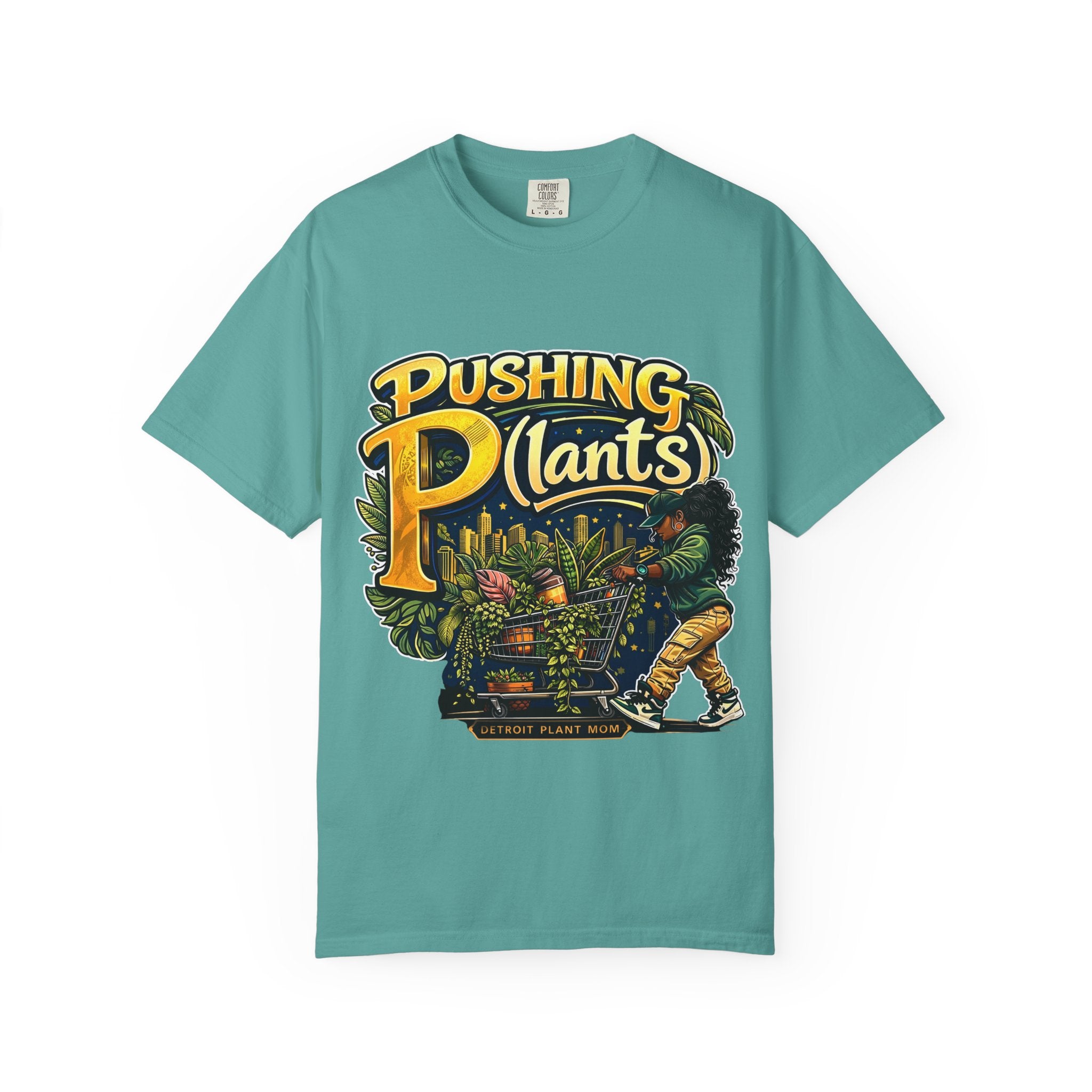 DPM: Pushing P(lants) T-Shirt - Melanated Woman Graphic Tee