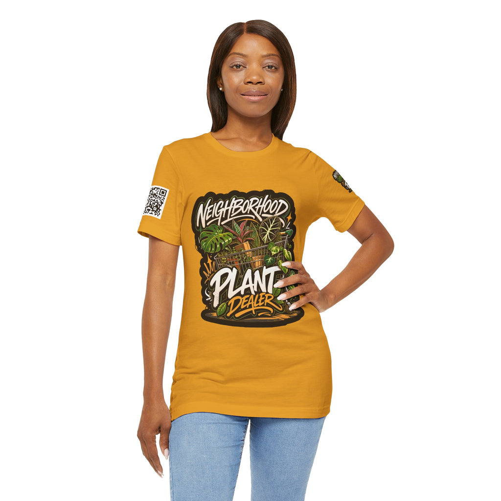 Neighborhood Plant Dealer - Graphic Botanical Streetwear Premium Tee plant lover graphic tee by Detroit Plant Mom