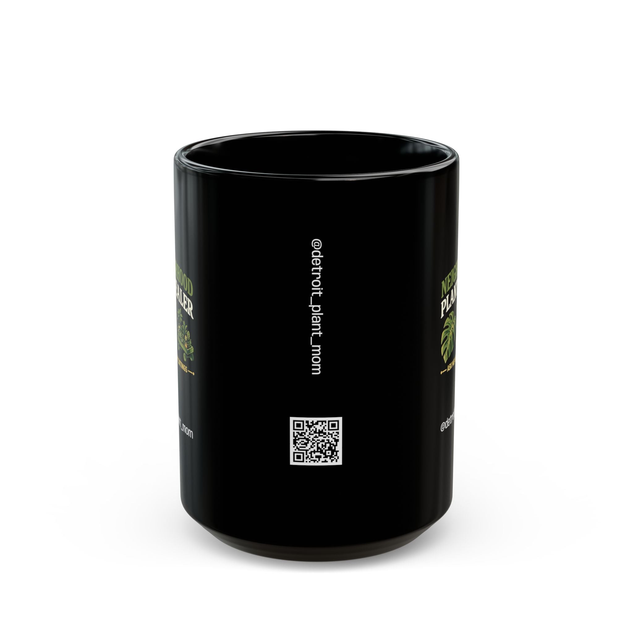 DPM: Neighborhood Plant Dealer (Minimalist) Black Mug – 15oz
