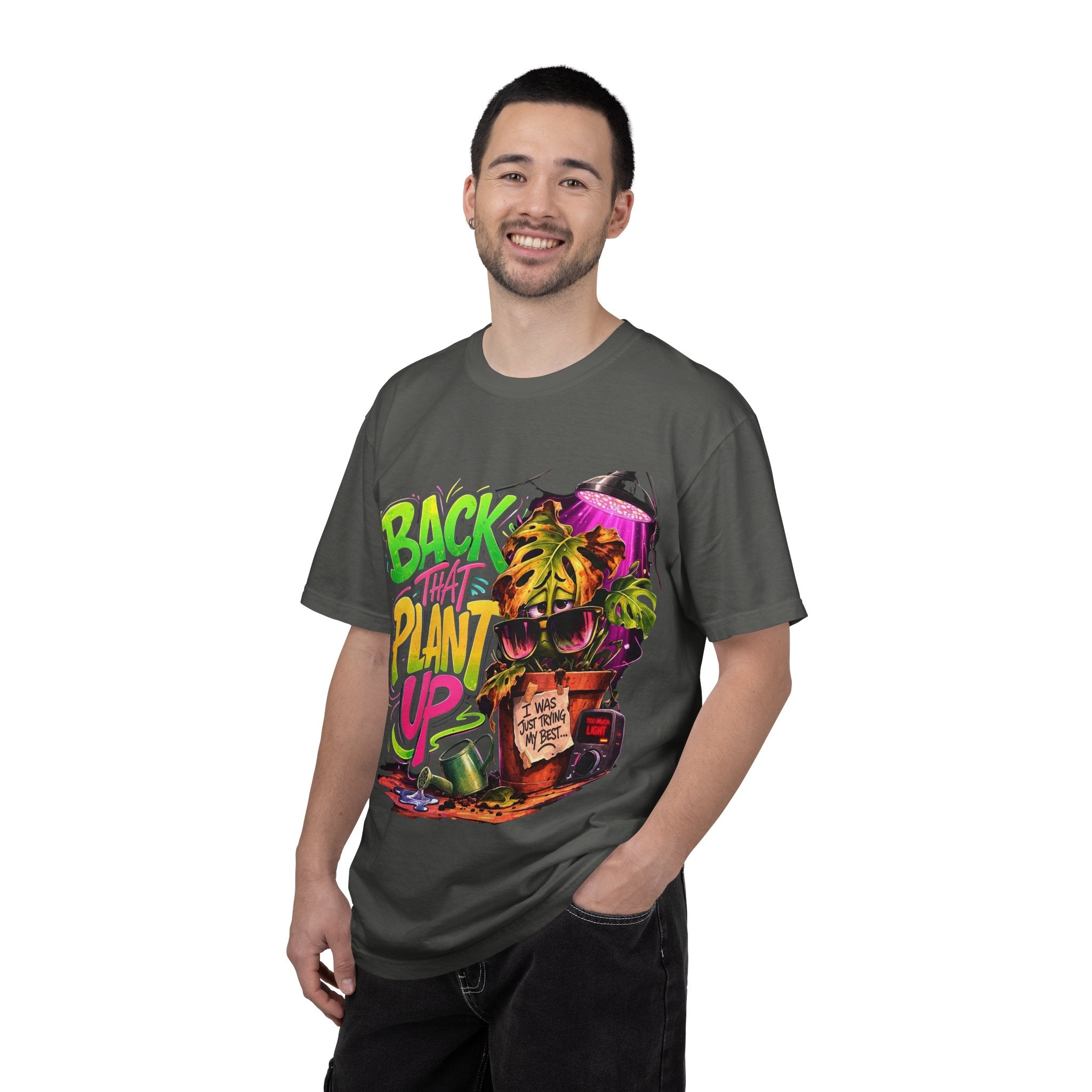 Back That Plant Up - Retro Graphic Tee plant lover hat by Detroit Plant Mom - product view 14