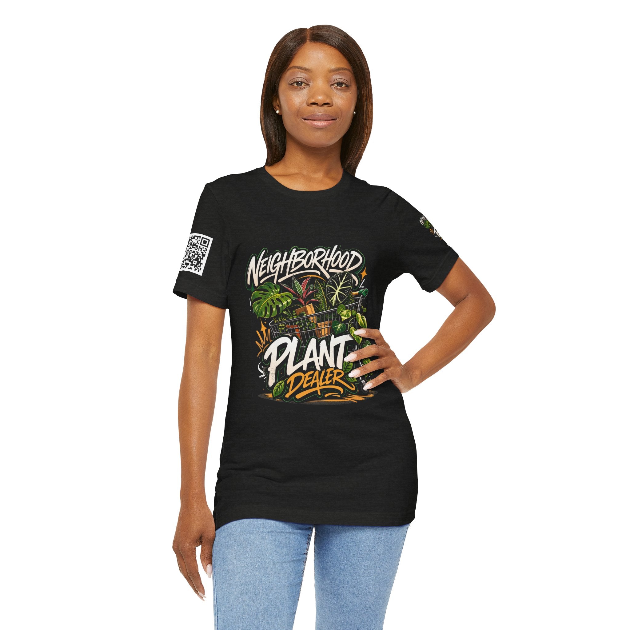 Neighborhood Plant Dealer - Graphic Botanical Streetwear Premium Tee plant lover graphic tee by Detroit Plant Mom