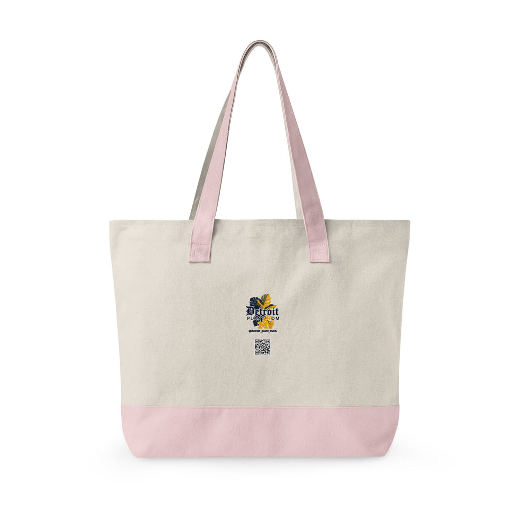DPM: Pushing P(lants) Melanated Woman - Eco-Friendly Zippered Garden Tote