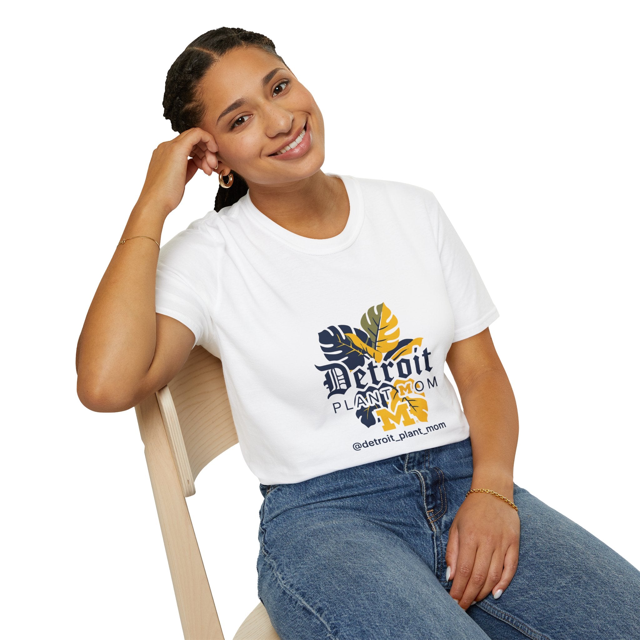 Detroit Plant Mom T-Shirt - Botanical City Pride Tee plant lover graphic tee by Detroit Plant Mom - product view 13