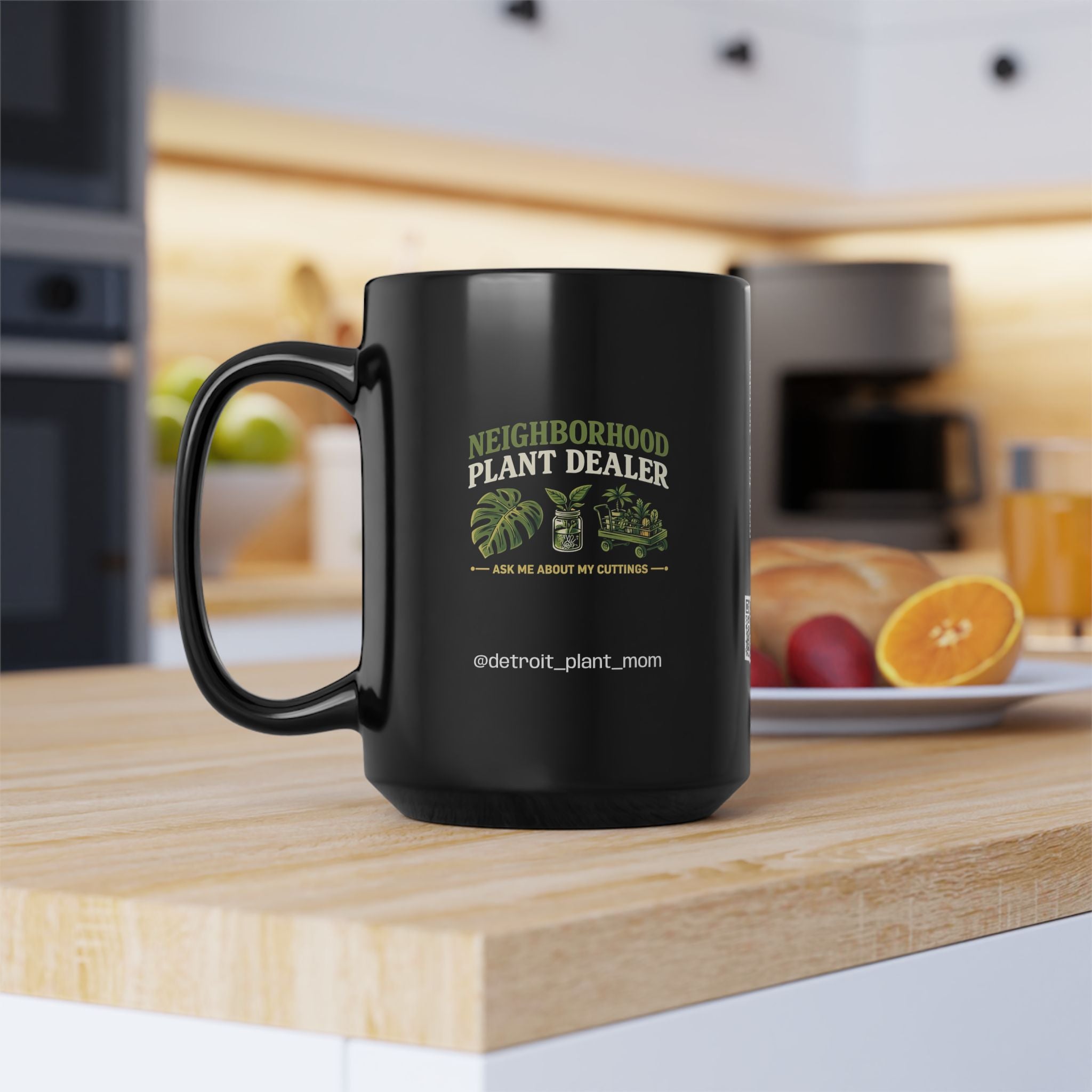 DPM: Neighborhood Plant Dealer (Minimalist) Black Mug – 15oz