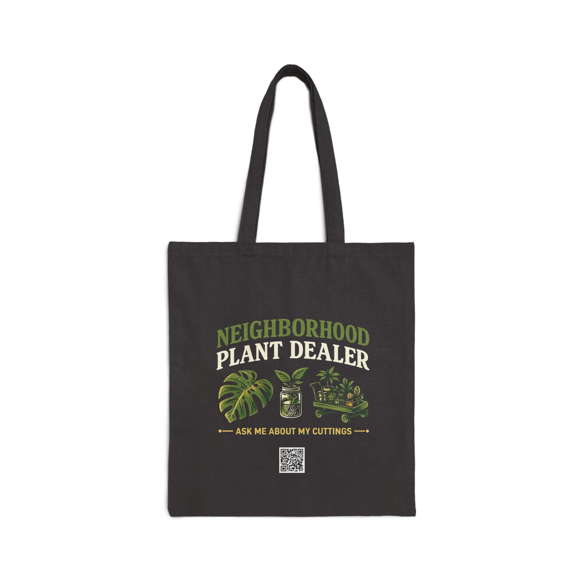 Tote Bag - Neighborhood Plant Dealer | 'Ask Me About My Cuttings' Plant Lover Tote plant lover tote bag by Detroit Plant Mom