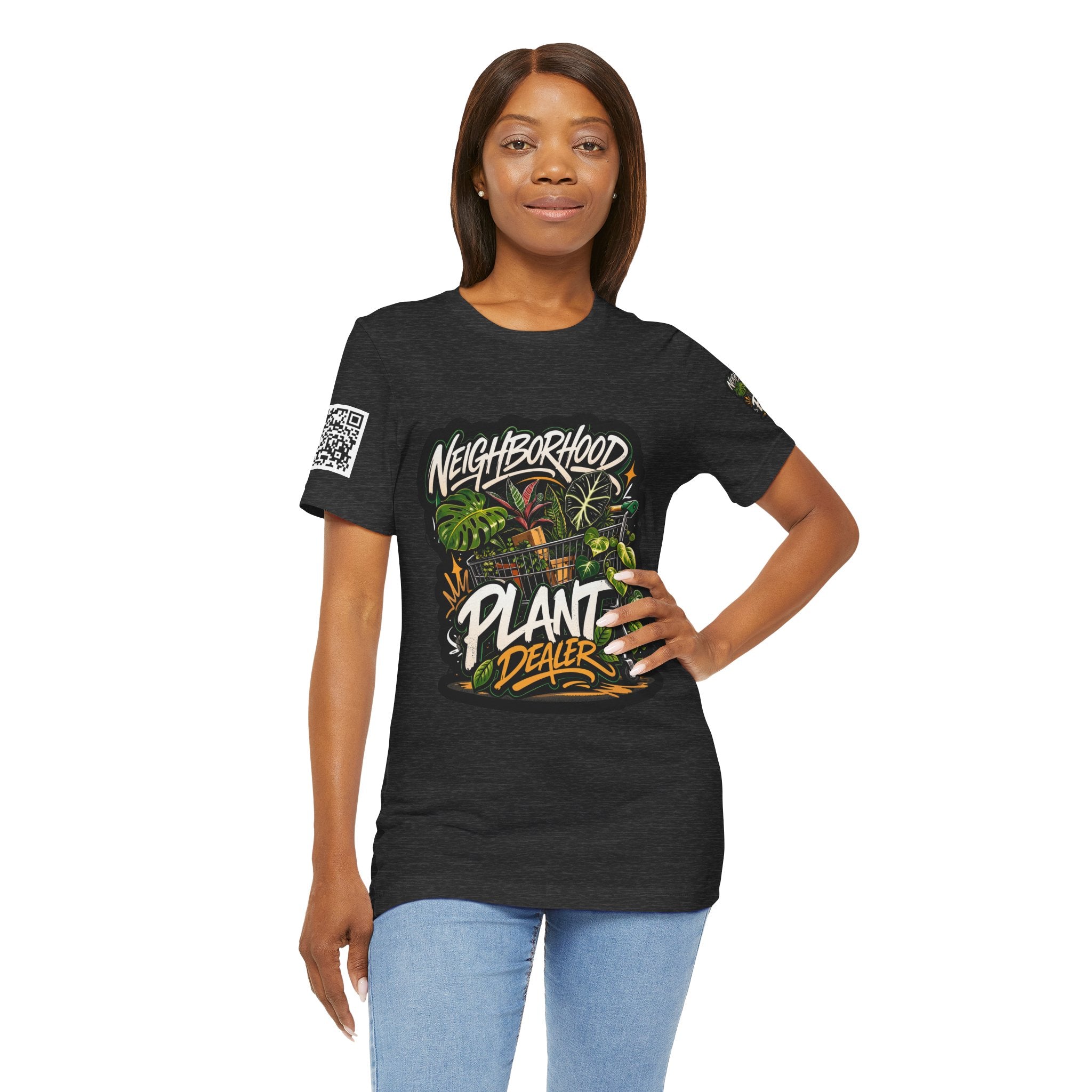 Neighborhood Plant Dealer - Graphic Botanical Streetwear Premium Tee plant lover graphic tee by Detroit Plant Mom