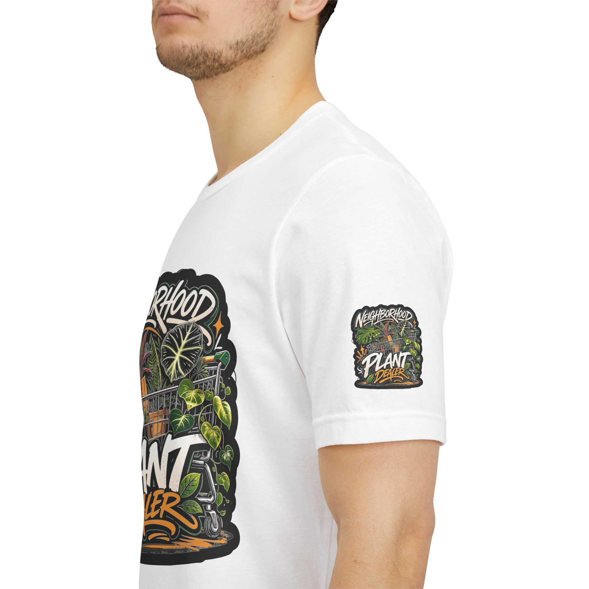 Neighborhood Plant Dealer - Graphic Botanical Streetwear Premium Tee plant lover graphic tee by Detroit Plant Mom