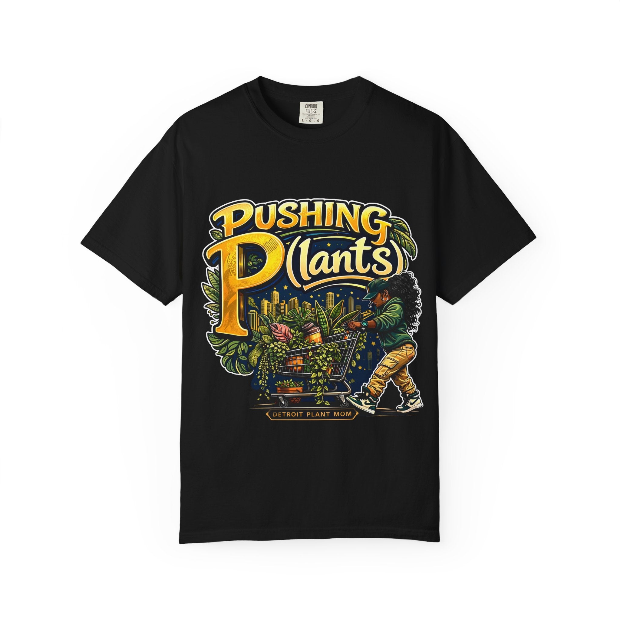 DPM: Pushing P(lants) T-Shirt - Melanated Woman Graphic Tee
