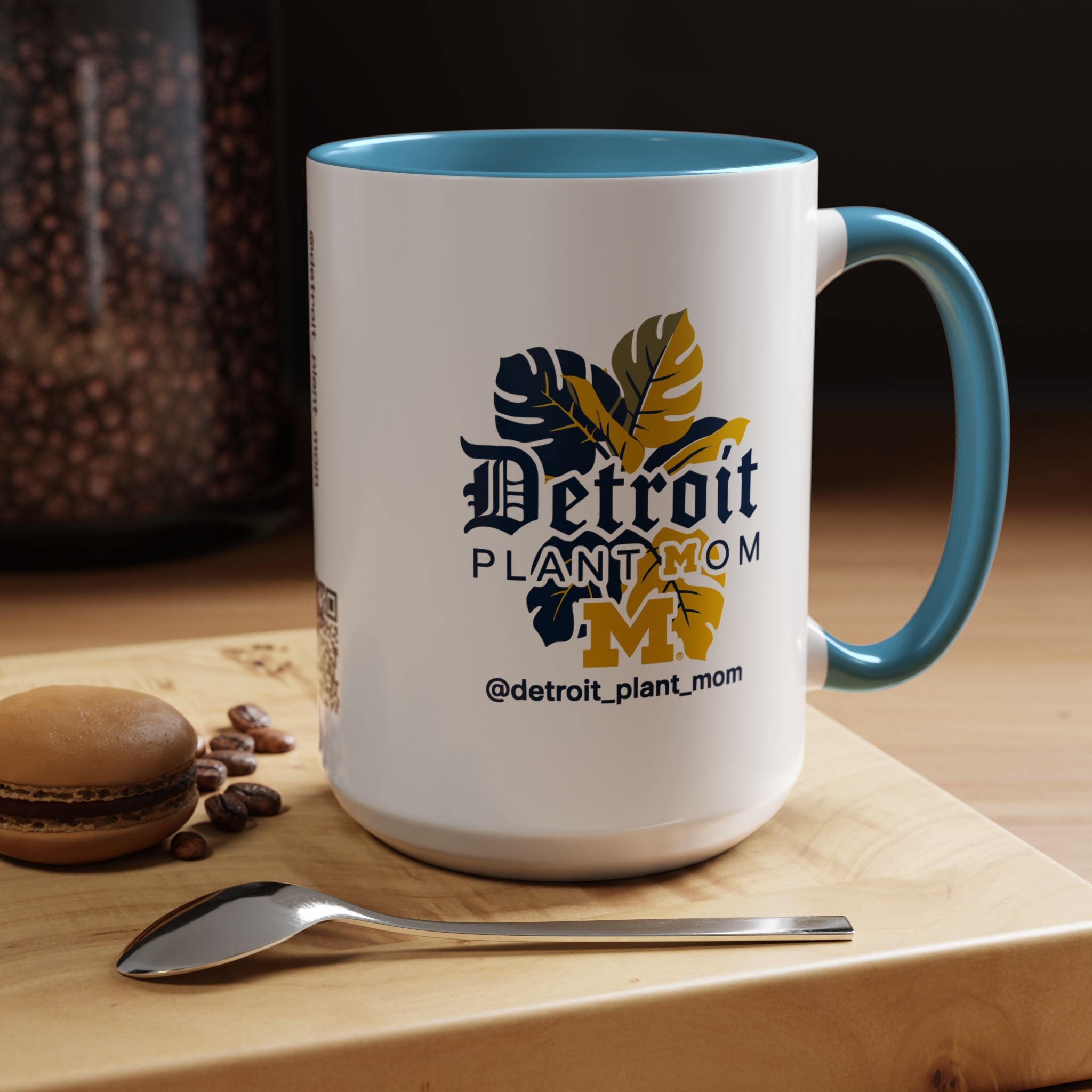 Accent Coffee Mug - 15oz Ceramic Plant Lover Gift plant lover mug by Detroit Plant Mom - product view 15