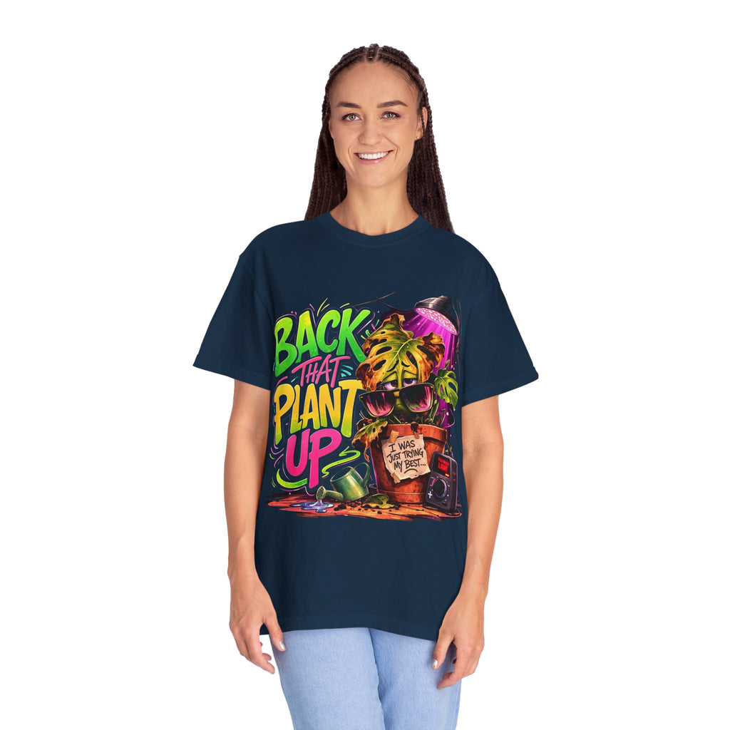 Back That Plant Up - Retro Graphic Tee plant lover hat by Detroit Plant Mom - product view 24