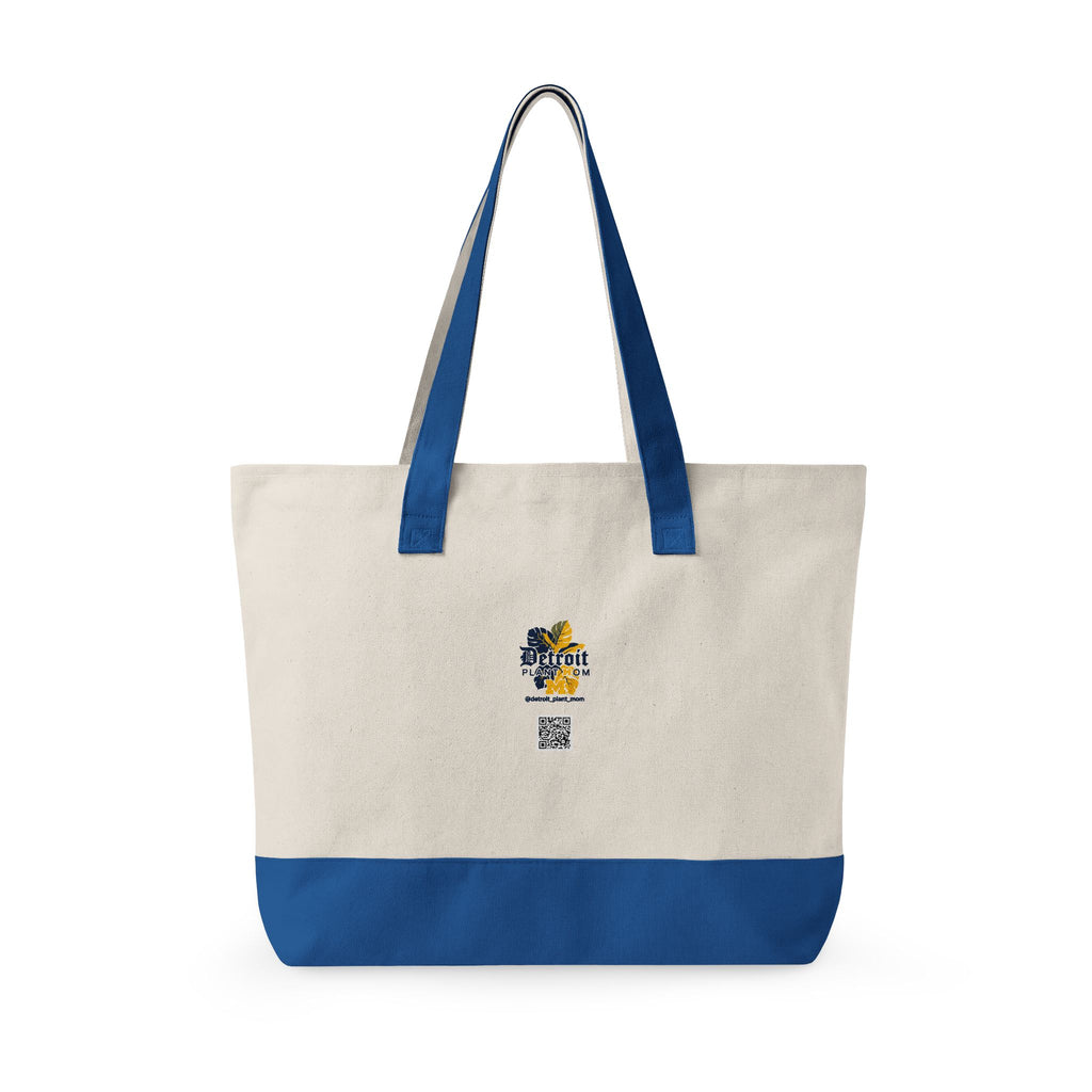 DPM: Pushing P(lants) Melanated Woman - Eco-Friendly Zippered Garden Tote
