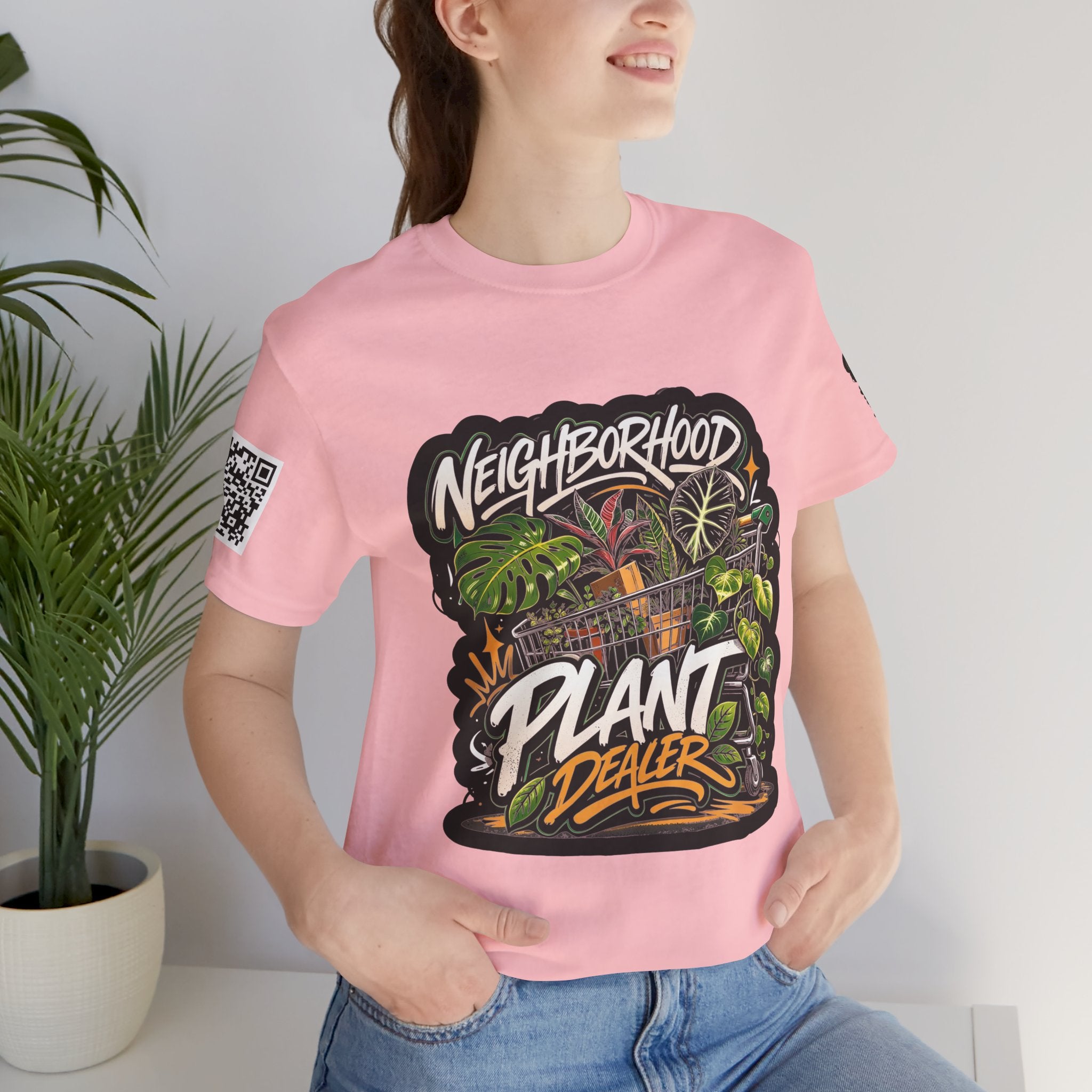Neighborhood Plant Dealer - Graphic Botanical Streetwear Premium Tee plant lover graphic tee by Detroit Plant Mom