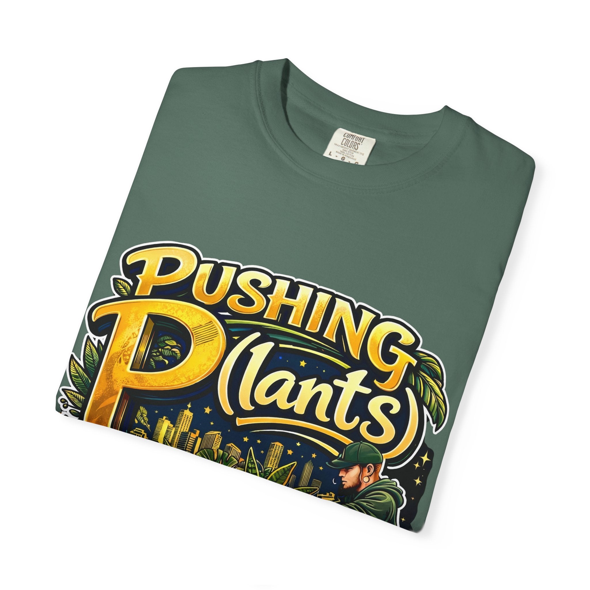 Pushing P(lants) T-Shirt - Man Graphic Tee plant lover graphic tee by Detroit Plant Mom - product view 26