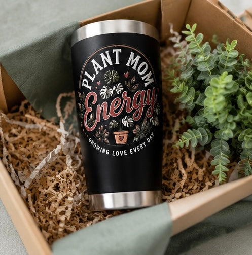 Plant Mom Energy 20 oz Insulated Mug